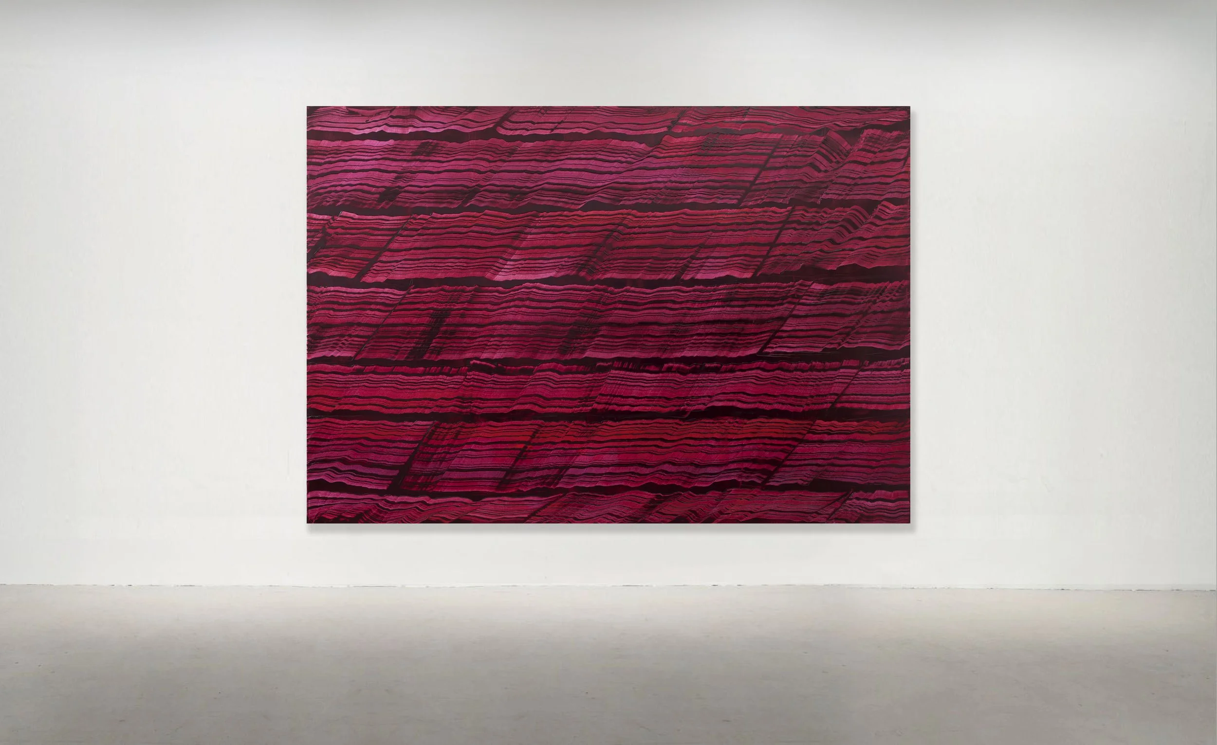 VIOLET 7, 2017. Oil on Linen 91 x 130 Inches  (230 x 330 cm). 