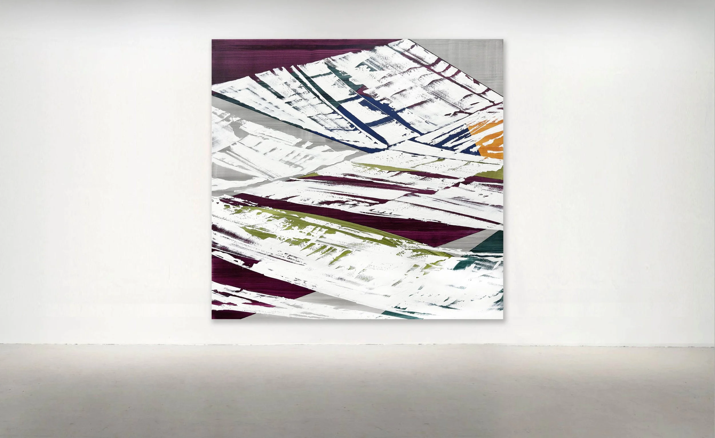 "White Mountain 17", 2025. Oil on Linen
77 x 82 inches / 195.5 x 208 CM