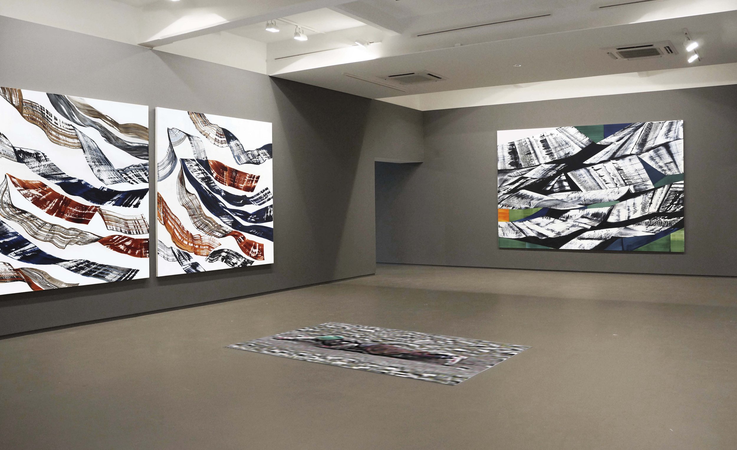 Installation view of KAILASH BLACK MOUNTAIN, Sundaram Tagore Gallery, Singapore, 2014.