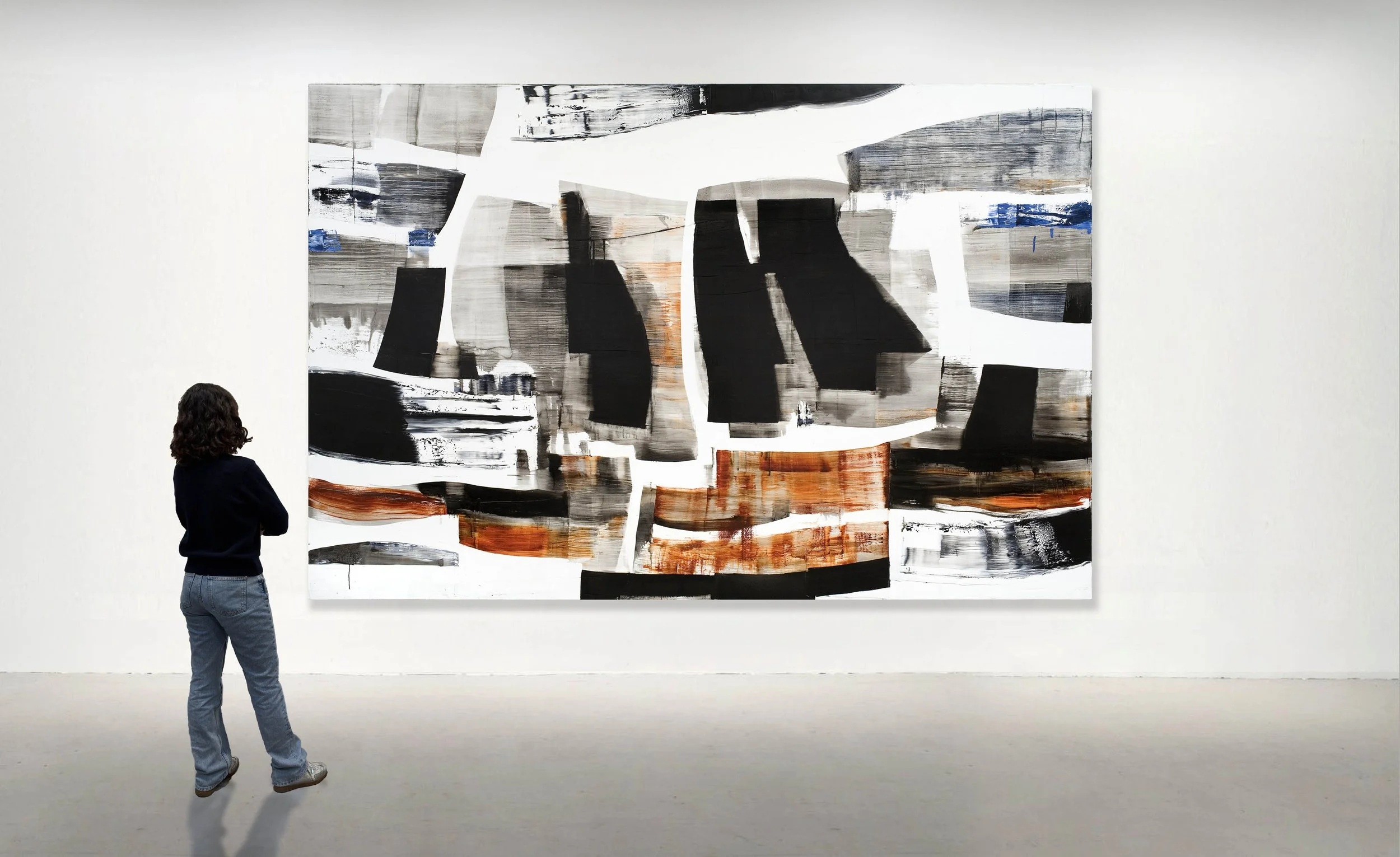 AH K’U NA 3, 2006. Oil on linen, 98.5 × 150 inches (250 × 150 cm).
PRIVATE COLLECTION, DENVER, COLORADO.