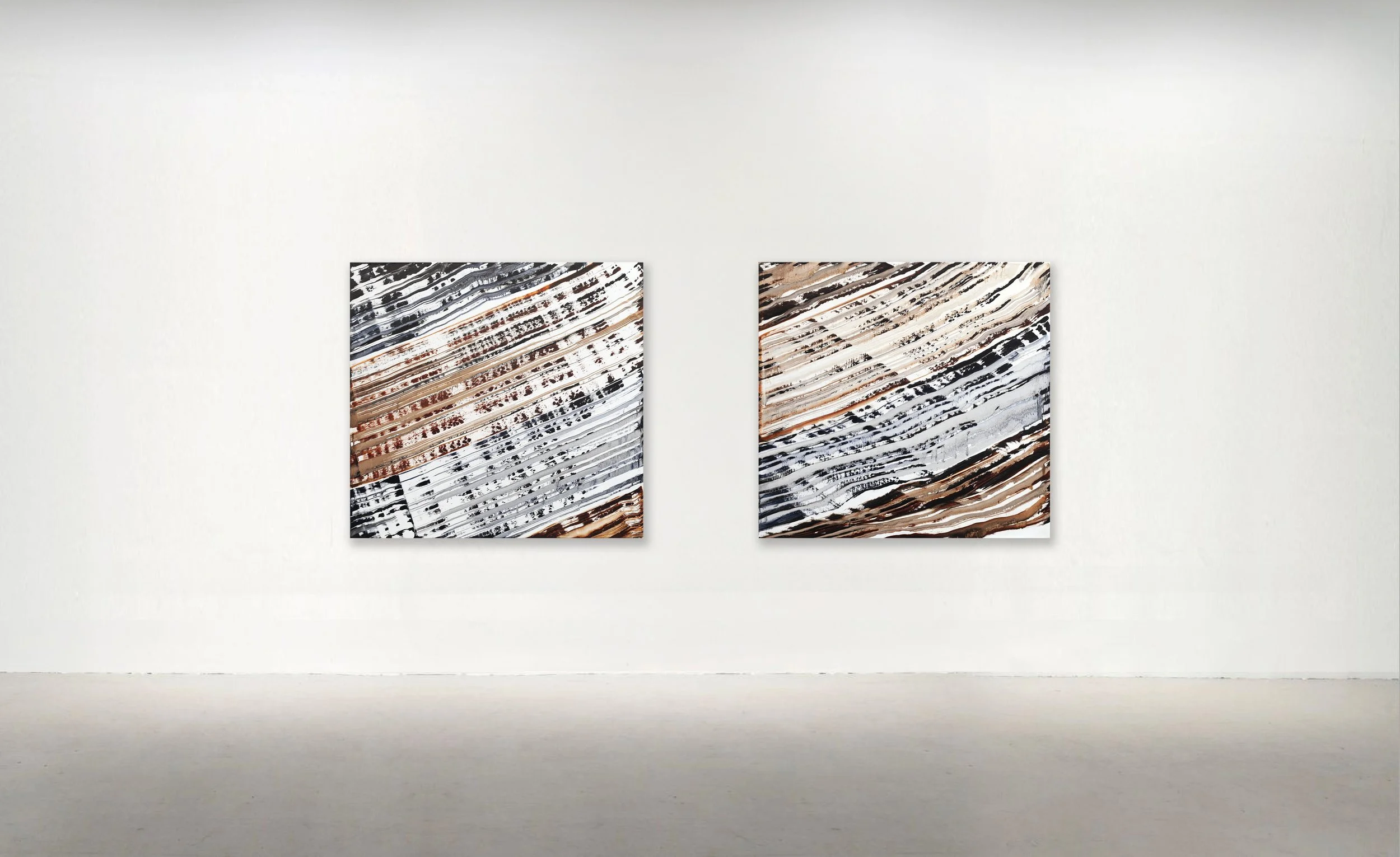 FULL CIRCLE PF NO. 2 and NO. 3, 2020. Oil on Linen. 30 x 32 Inches (76 x 81 cm). 