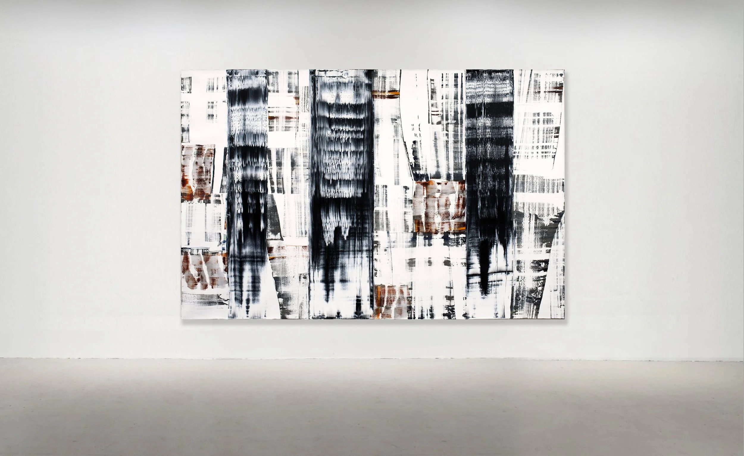 ODENWALD 1152 NO. 5, 2008. Oil on Linen 78 x 120 inches / 198 X305 CM, PRIVATE COLLECTION.