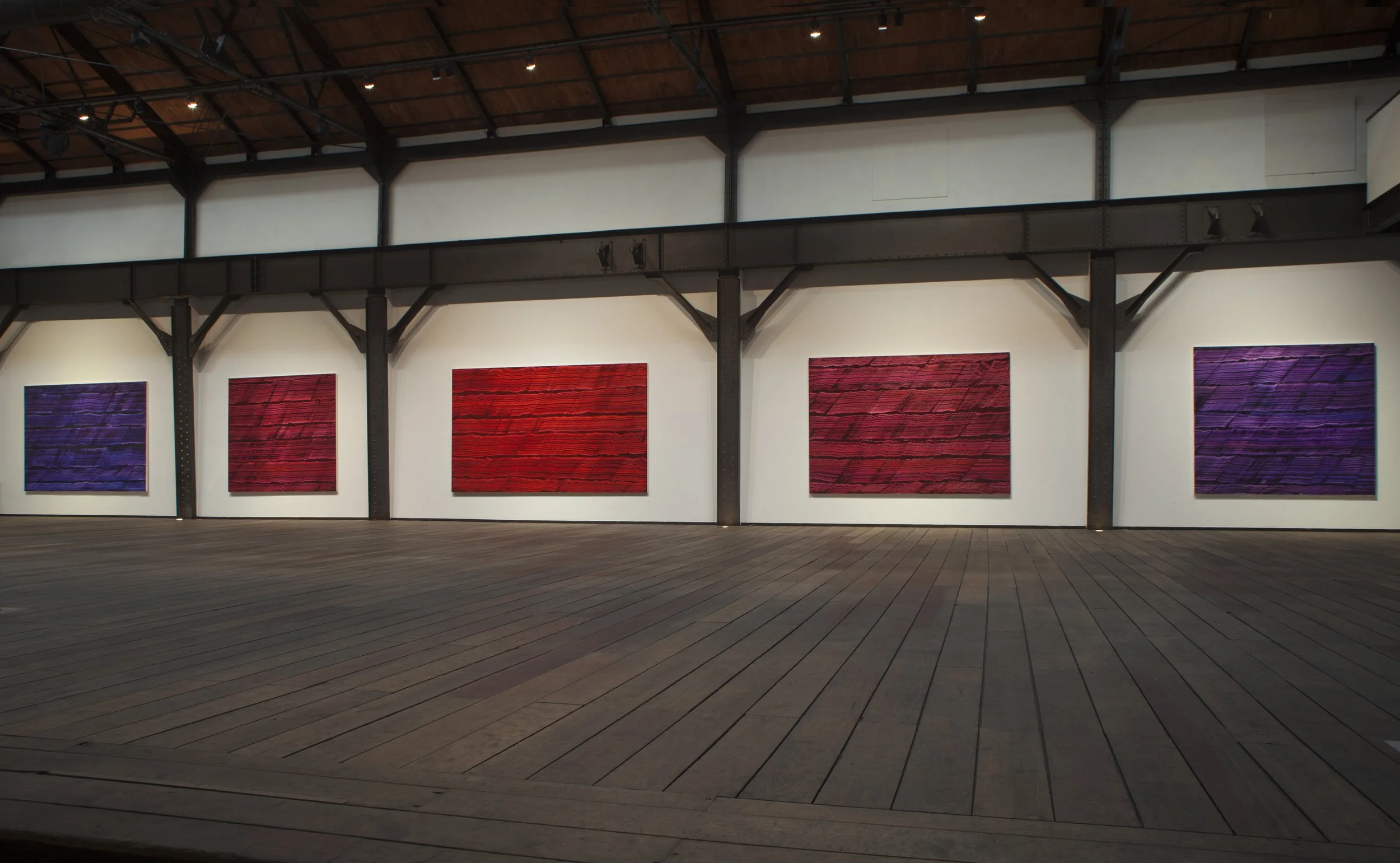 Installation View of VIOLETA at Museo Estación Indianilla, Mexico City, Mexico 2017