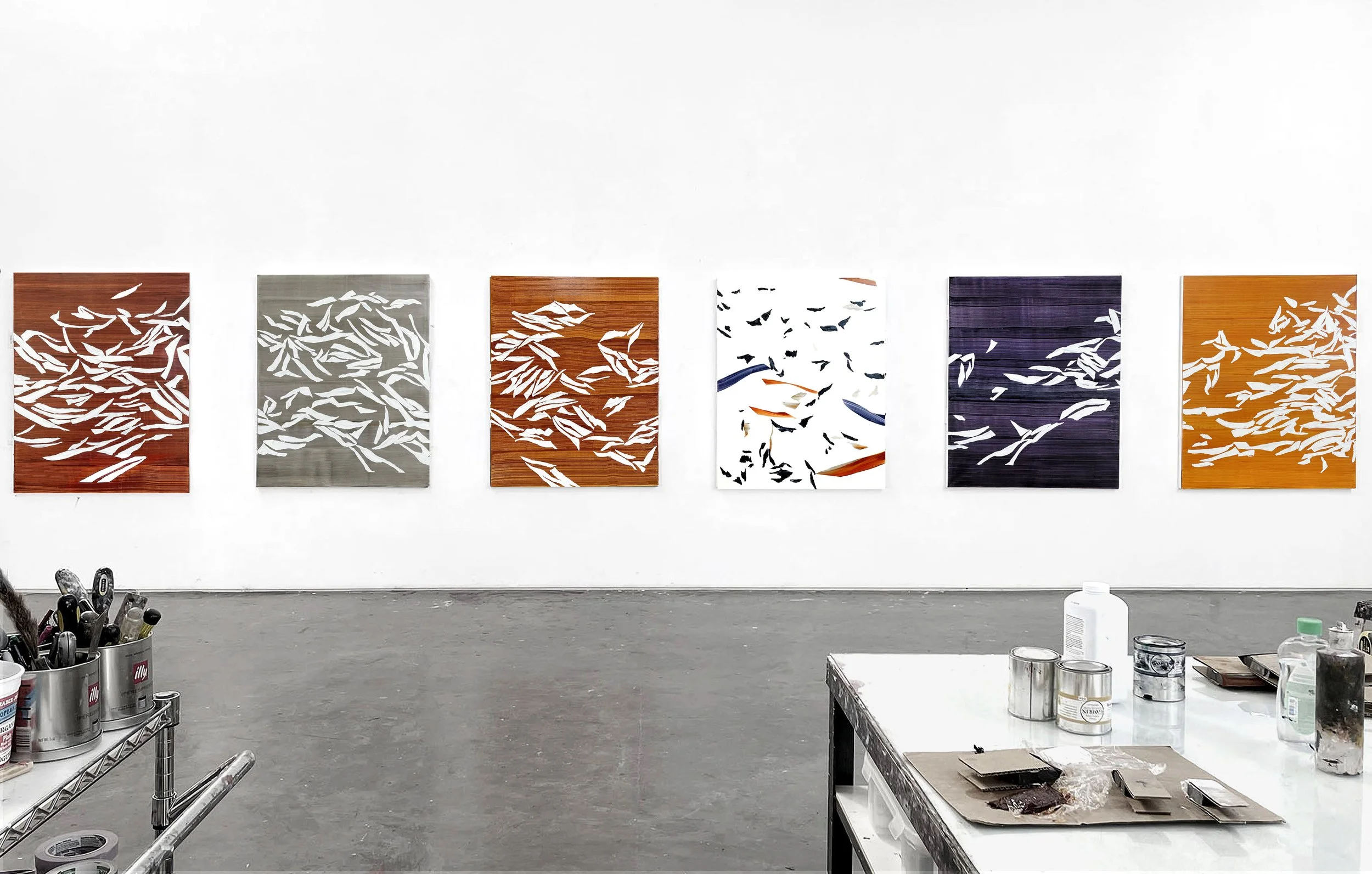 Installation View of BA ZASA, artist's studio, Santa Fe, NM, 2023. 