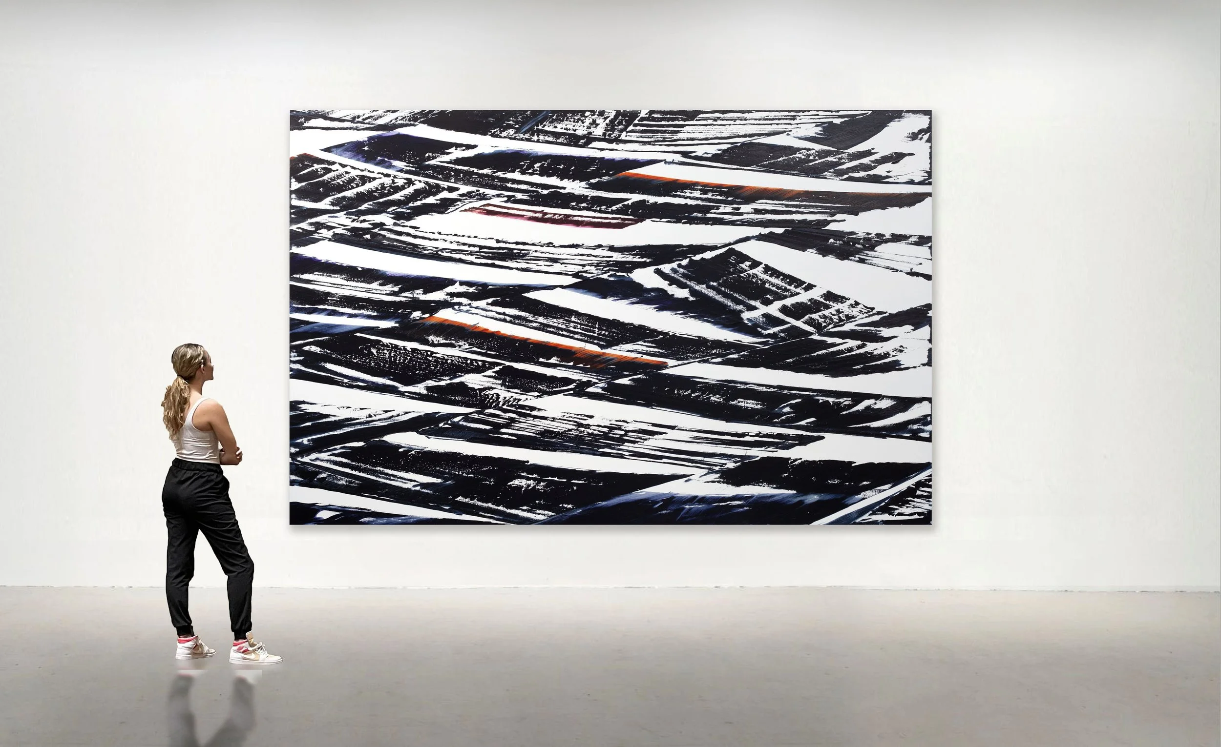 FULL CIRCLE K 1, 2020. Oil on linen 90 x 140 inches (228.6 x 355.6 cm)