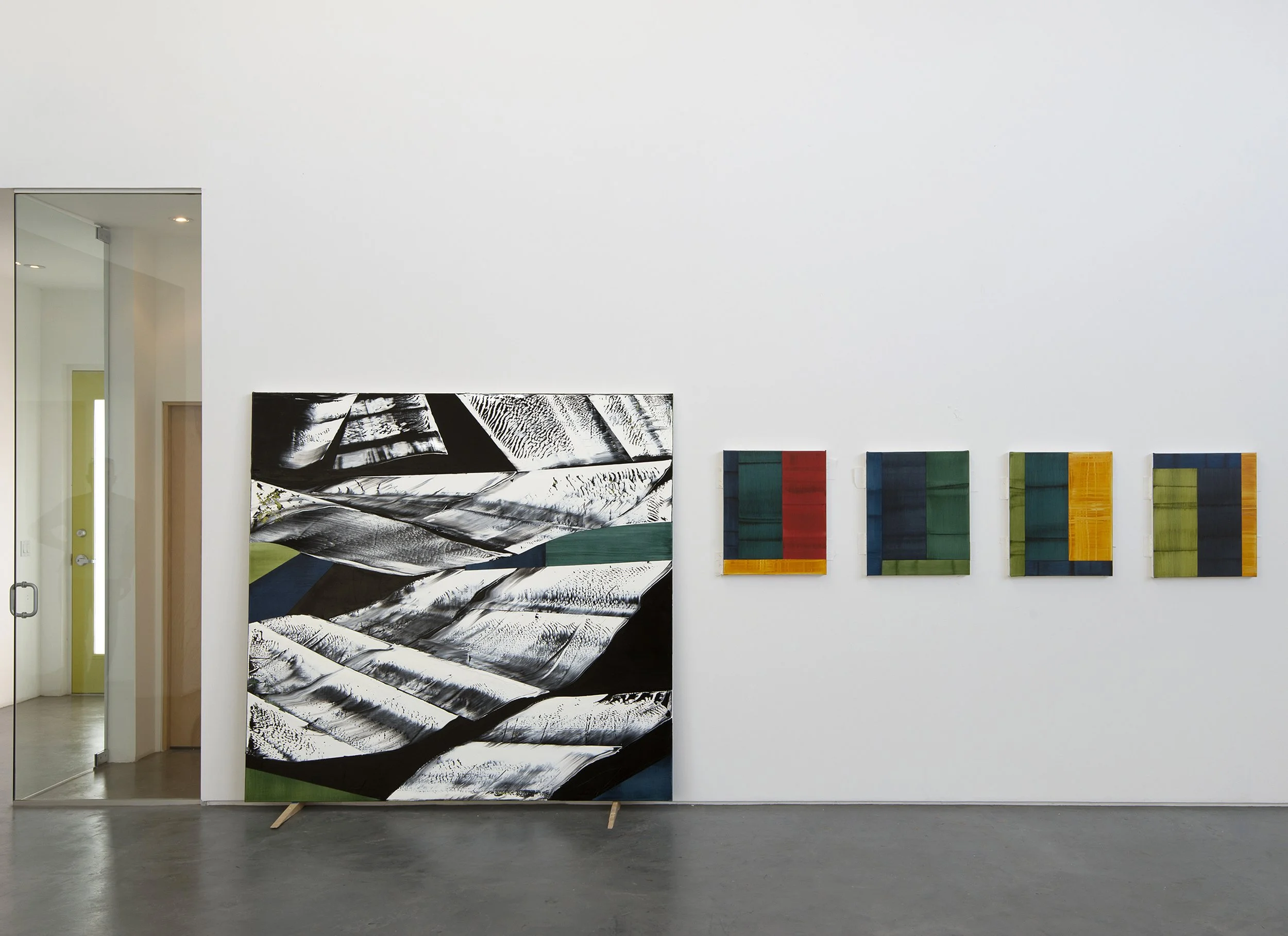 Installation view of the BHUTAN series, artist’s studio, Santa Fe, NM, 2014.