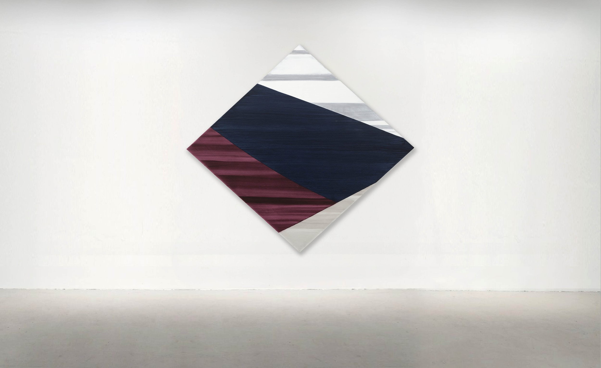 DIAMOND 4, 2021. Oil on Linen 56 x 60 inches  (142 x 152 cm). PRIVATE COLLECTION, USA.