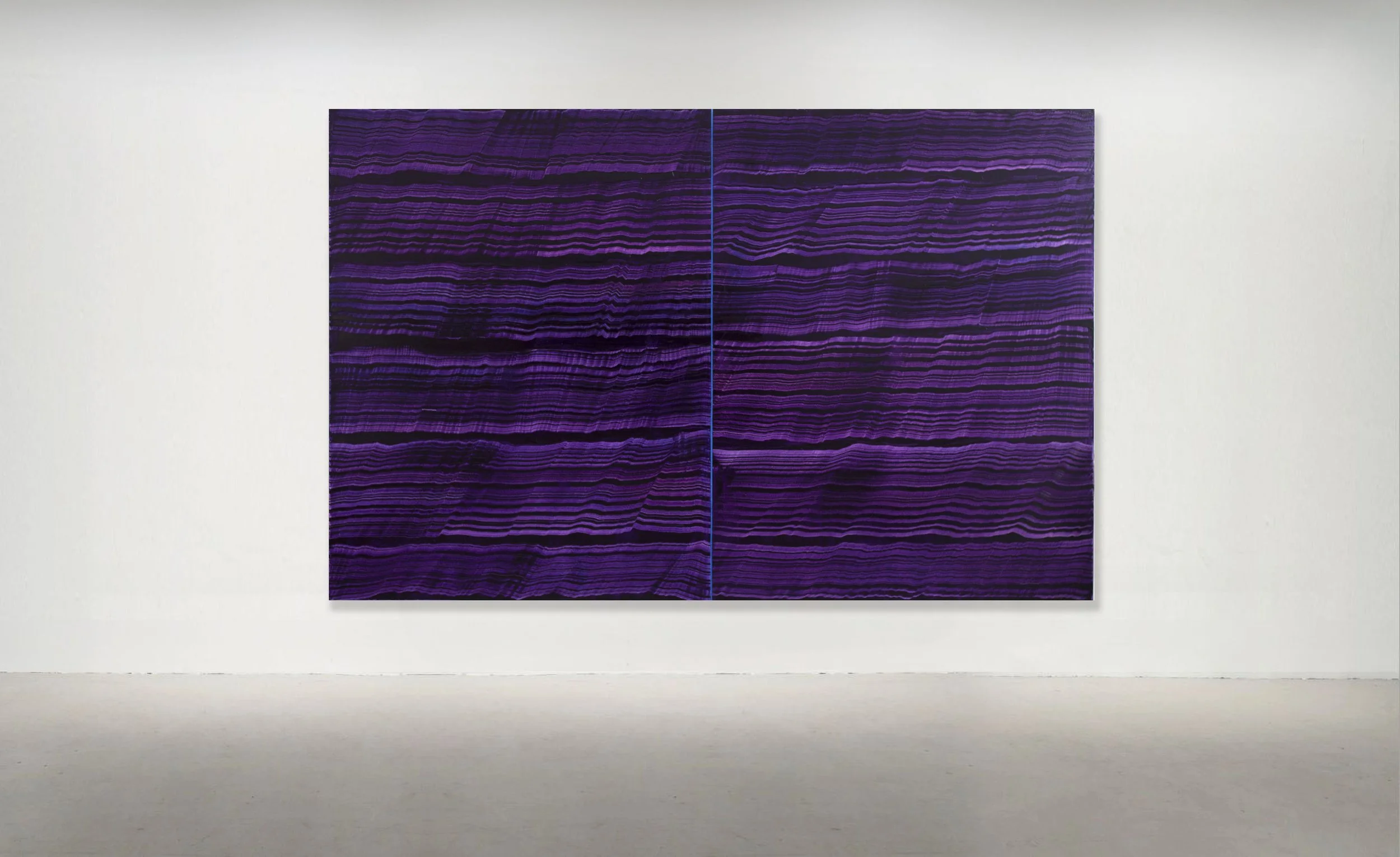 4 LOS ANGELES - VIOLET BLUE 2, 2016. Oil on Linen 83 x 128 inches (211 x 325 cm). 