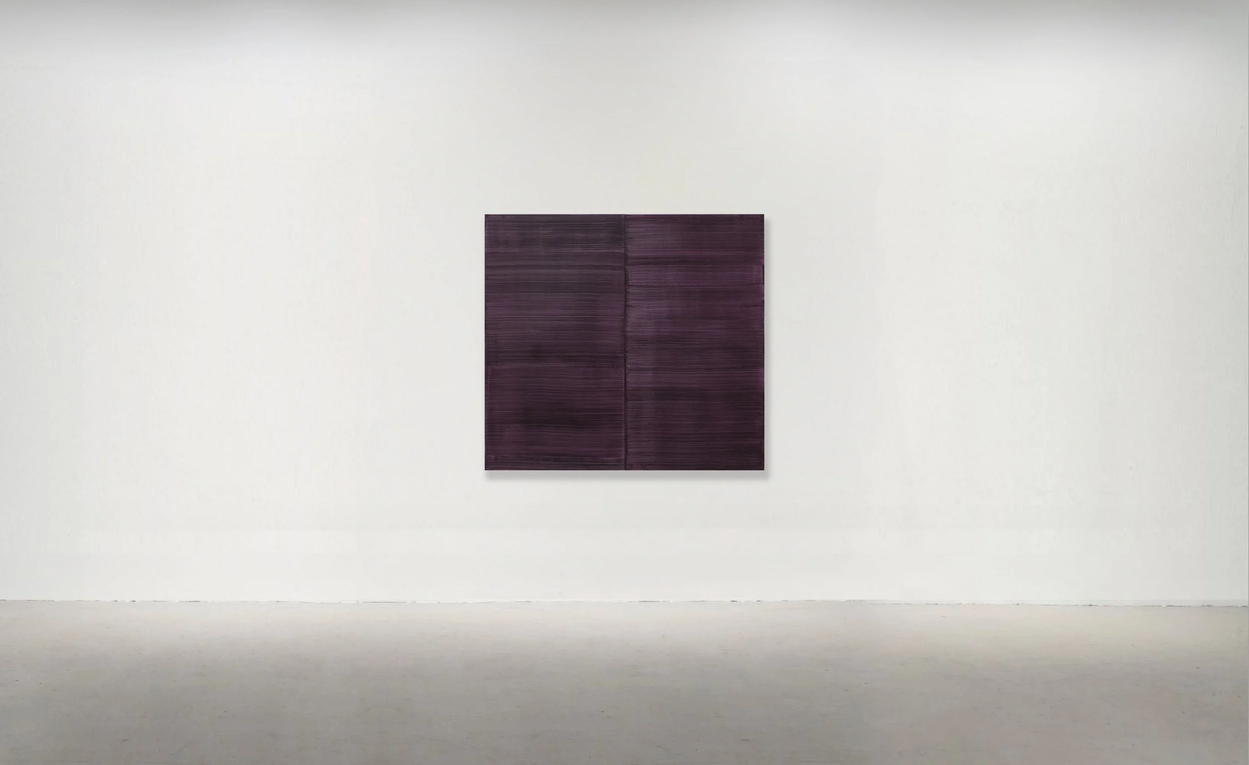 PINTURA VIOLETA 1, 2015. Oil on Linen 55 x 60 inches 55 × 60 inches (140 × 152 cm). 
