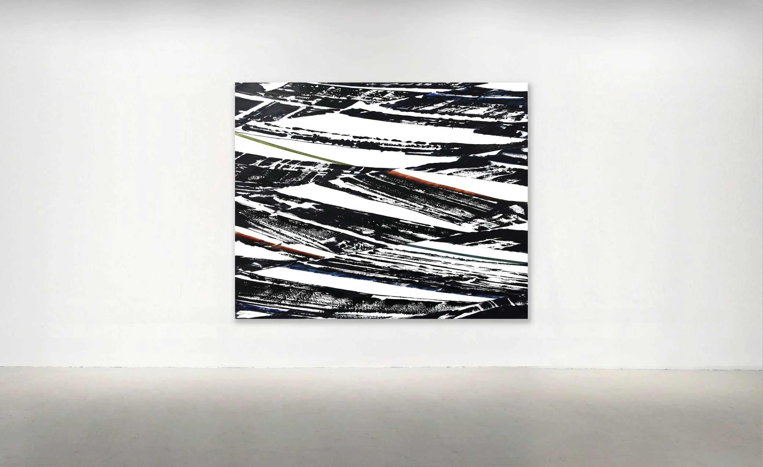 WHITE MOUNTAIN K 2025, Oil on Linen.
77 x 82 inches (195.5 x 208 cm).