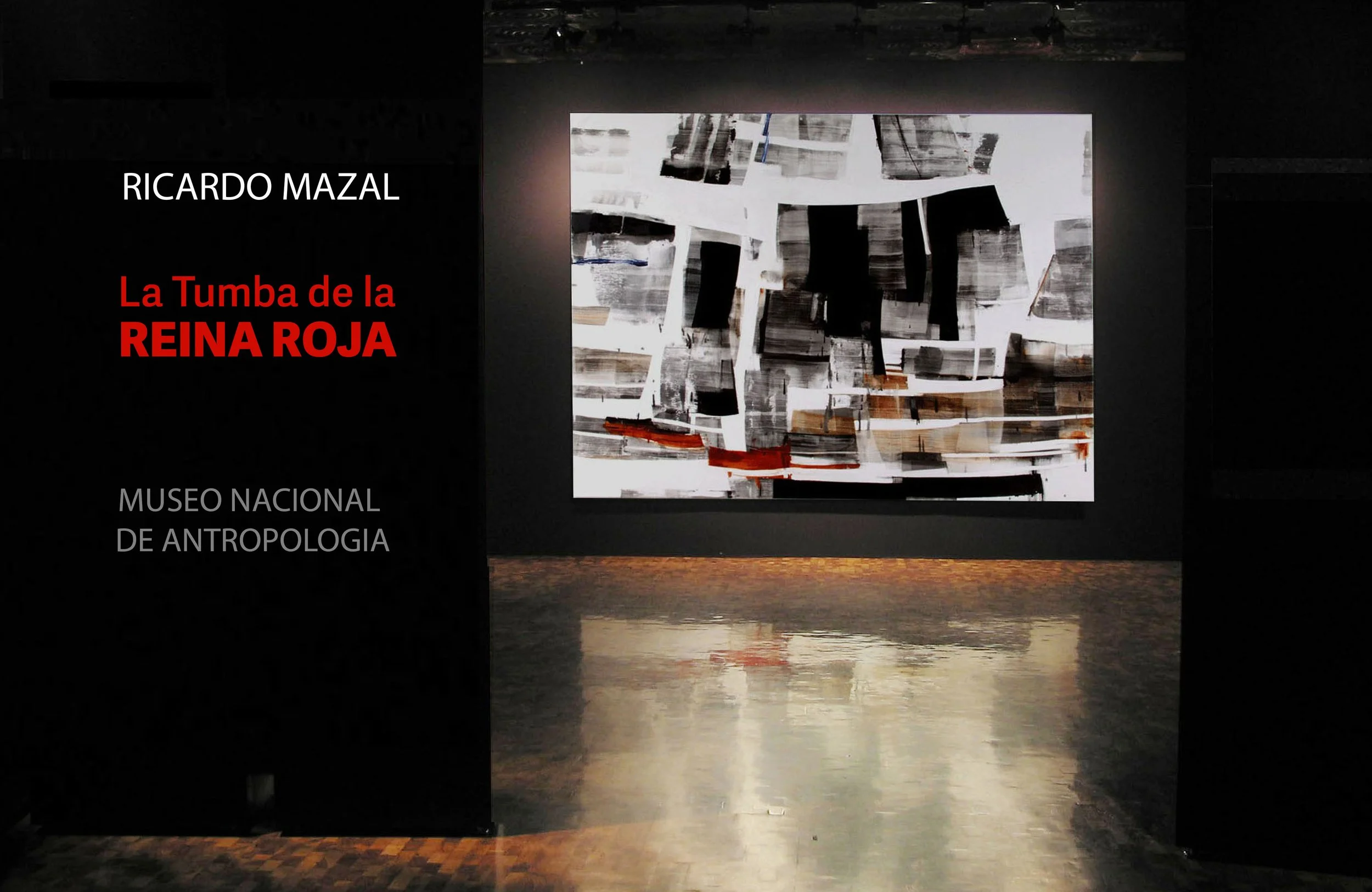 Installation view of LA TUMBA DE LE REINA ROJA, Museo Nacional de Antropología, Mexico City, 2004-2005.