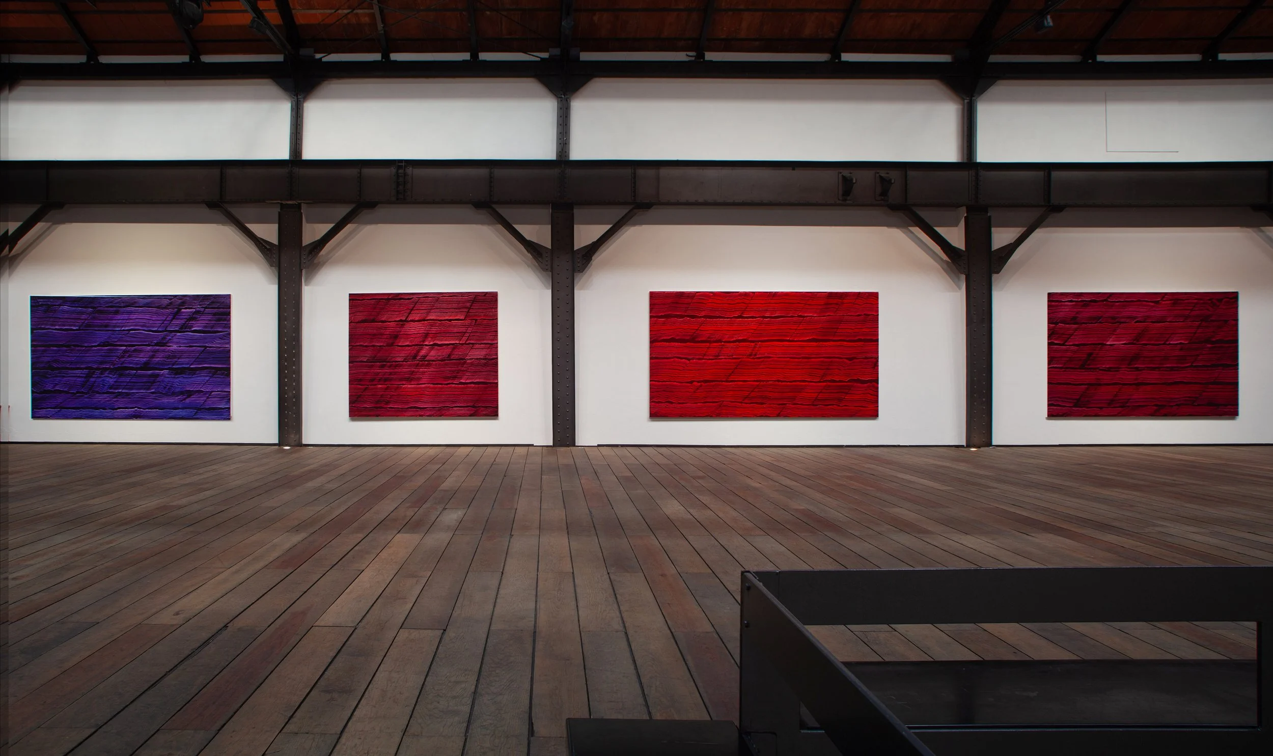 Installation View of VIOLETA, Museo Estación Indianilla, Mexico City, Mexico 2017.