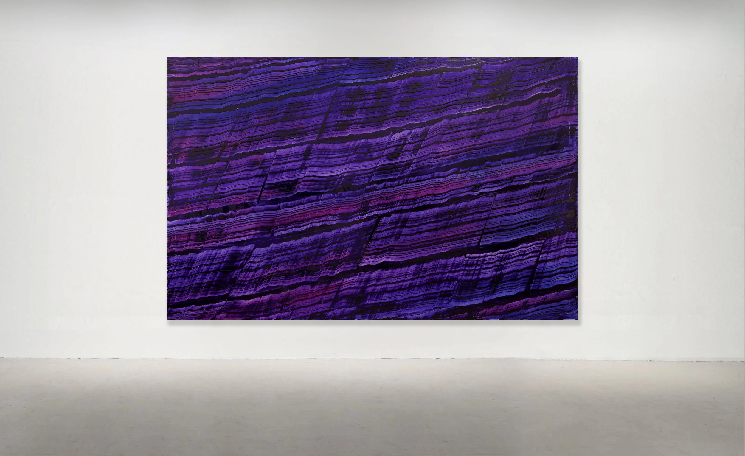 "Violet Blue K1", 2018 Oil on linen 90 x 140 inches / 230 x 355 CM