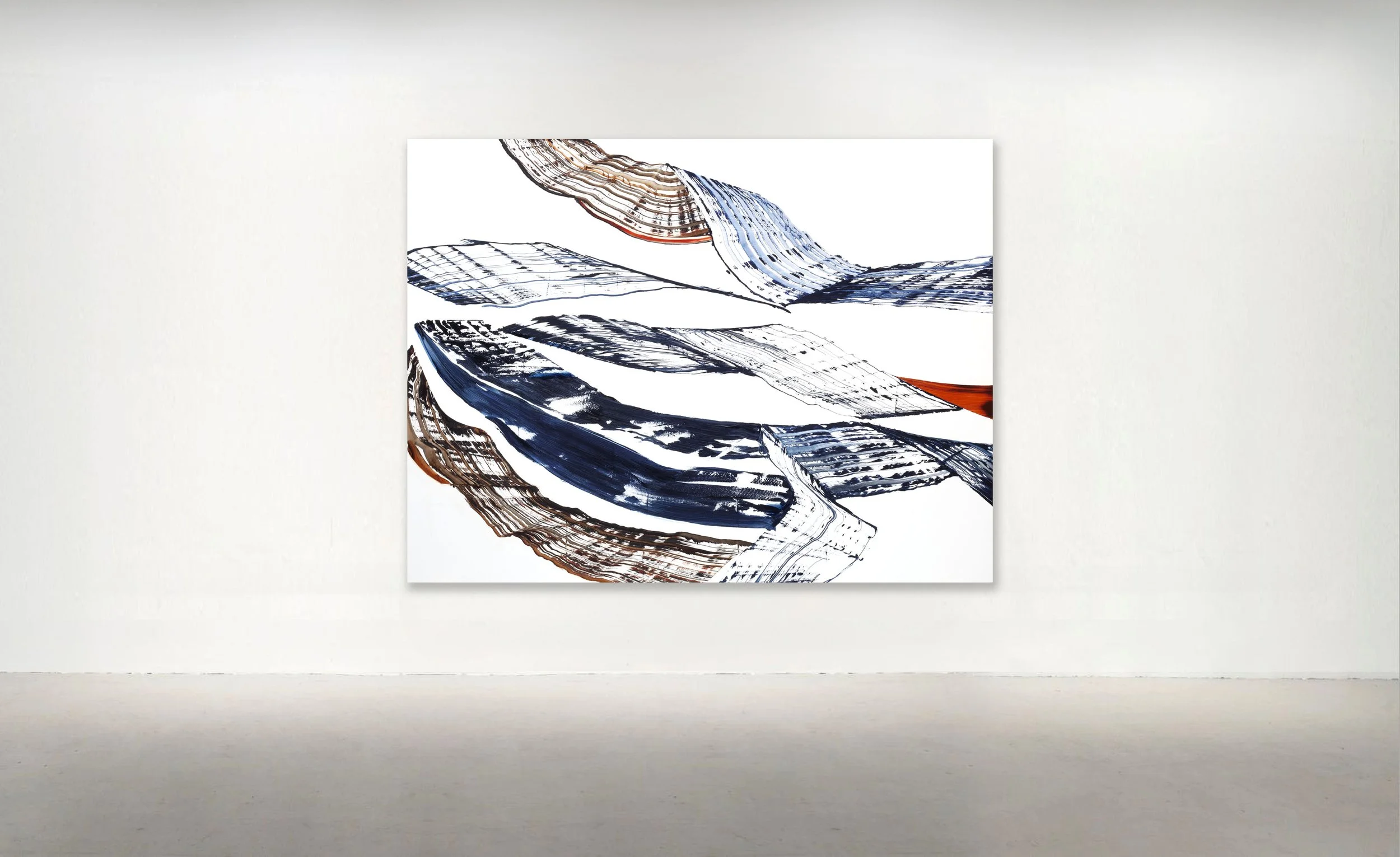 WHITE MOUNTAIN PF 1, 2025. Oil on linen, 60 X 80 inches (152.4 x 203 cm). 