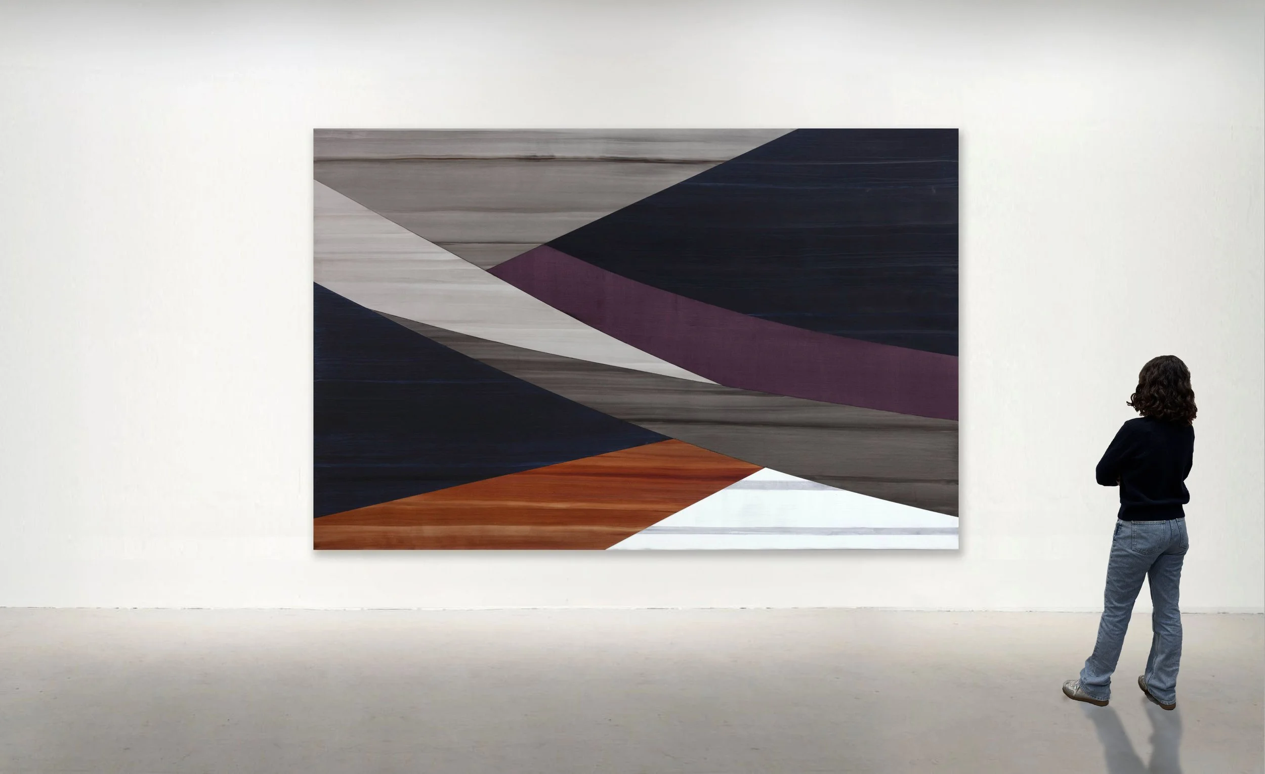 FULL CIRCLE P 1, 2020. Oil on linen 80 x 123 inches (203 x 312 cm).