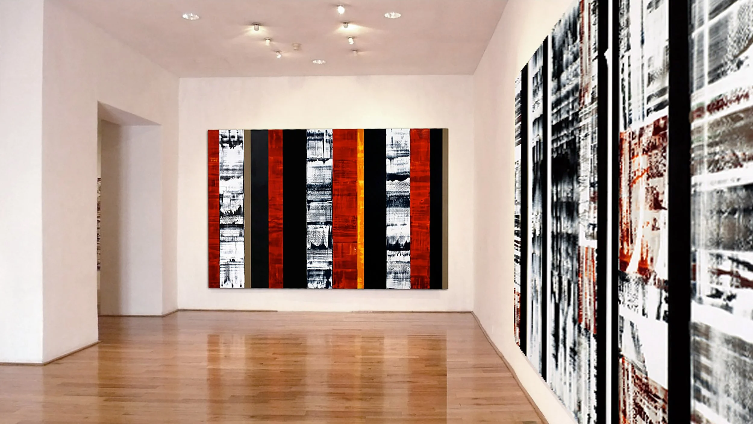 Installation view of RICARDO MAZAL, PINTURA Y FOTOGRAFIA 1994-2009, The Museum of Art Queretaro, QRO, Mexico 2009.