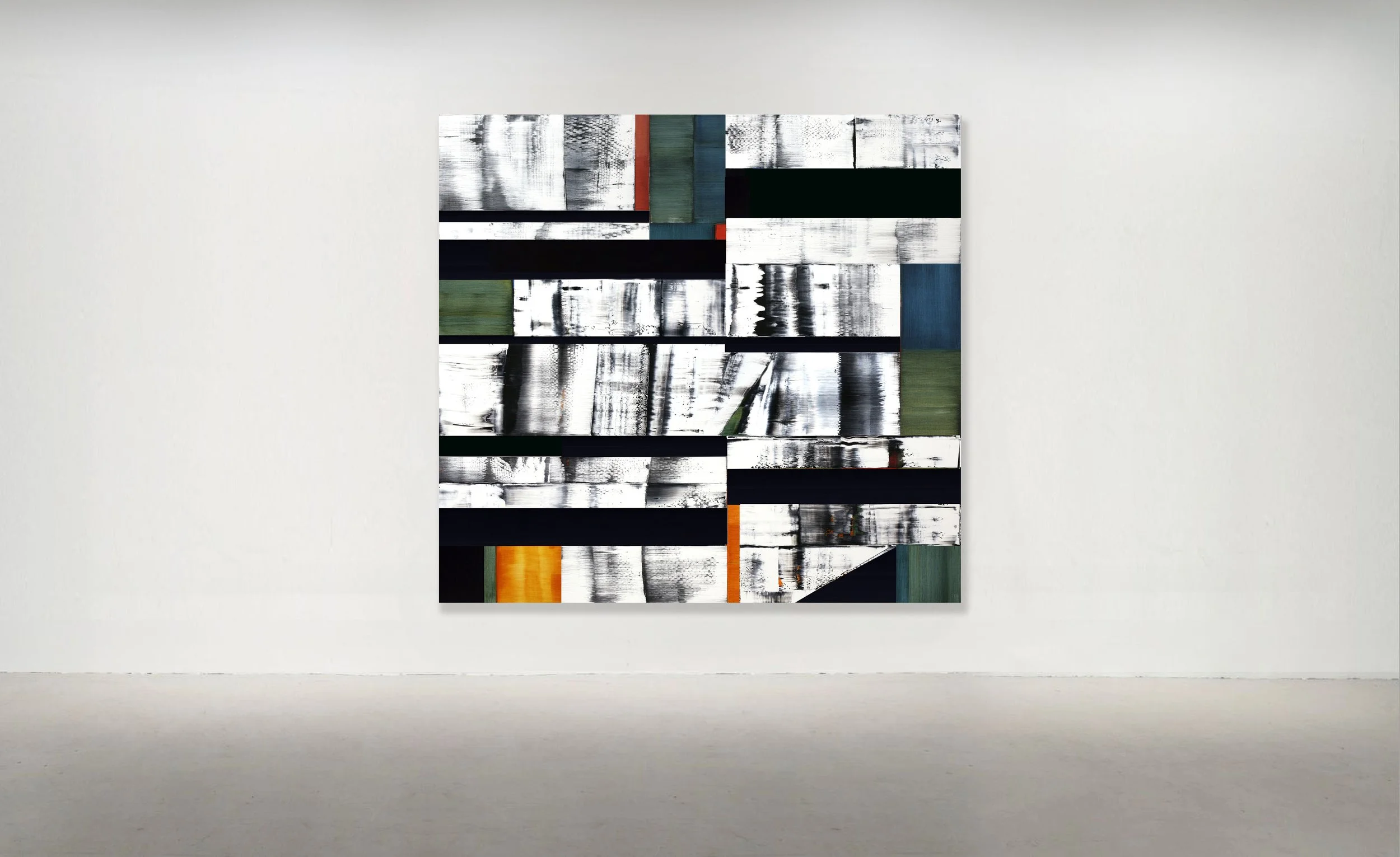 KAILASH M13, 2012. Oil on Linen 90 x 96 inches (228.6 x 244 cm).
