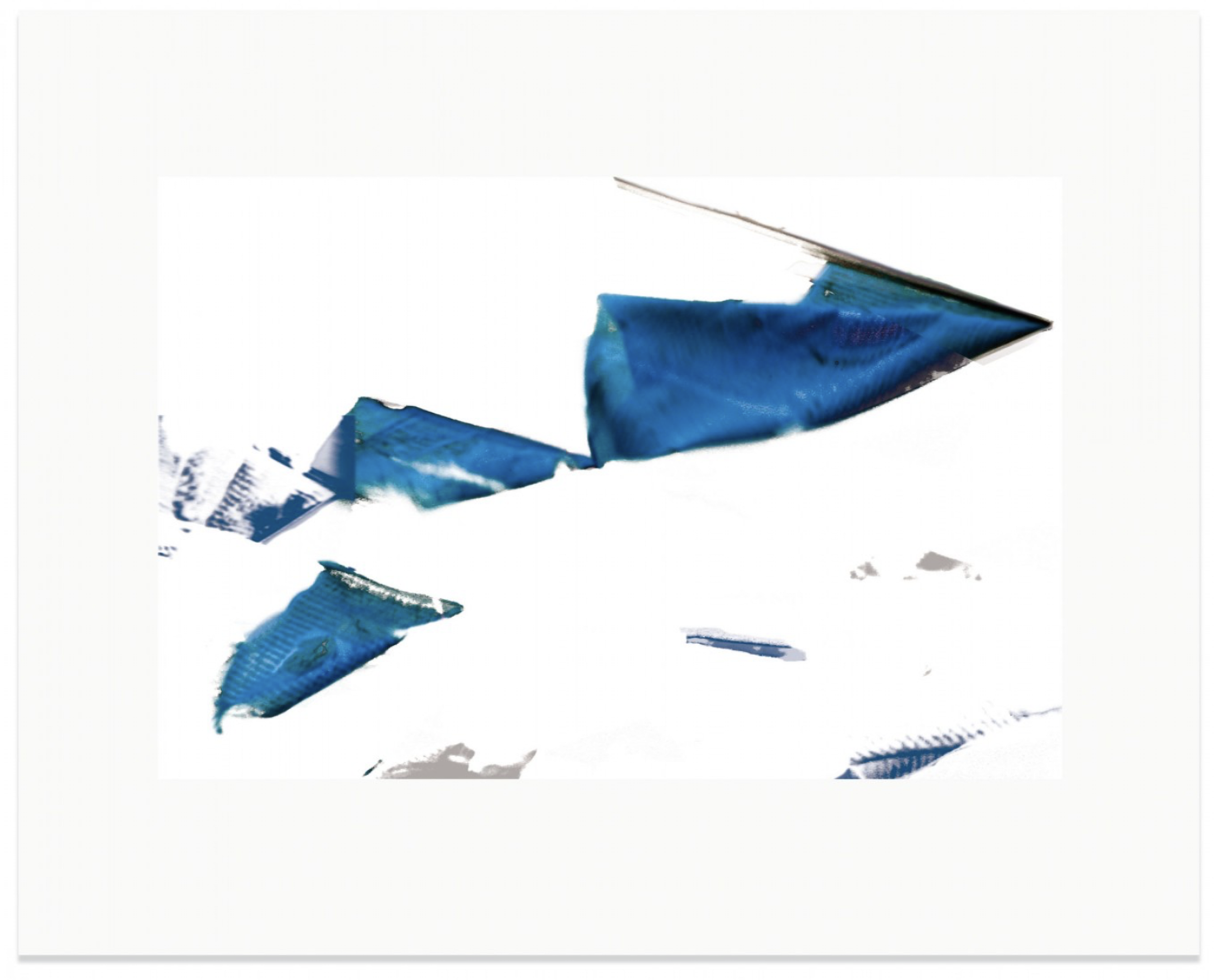 PRAYER FLAG CROP BLUE, 2010. Pigment Ink Print on Paper 16 x 23 inches (74 × 109 cm).