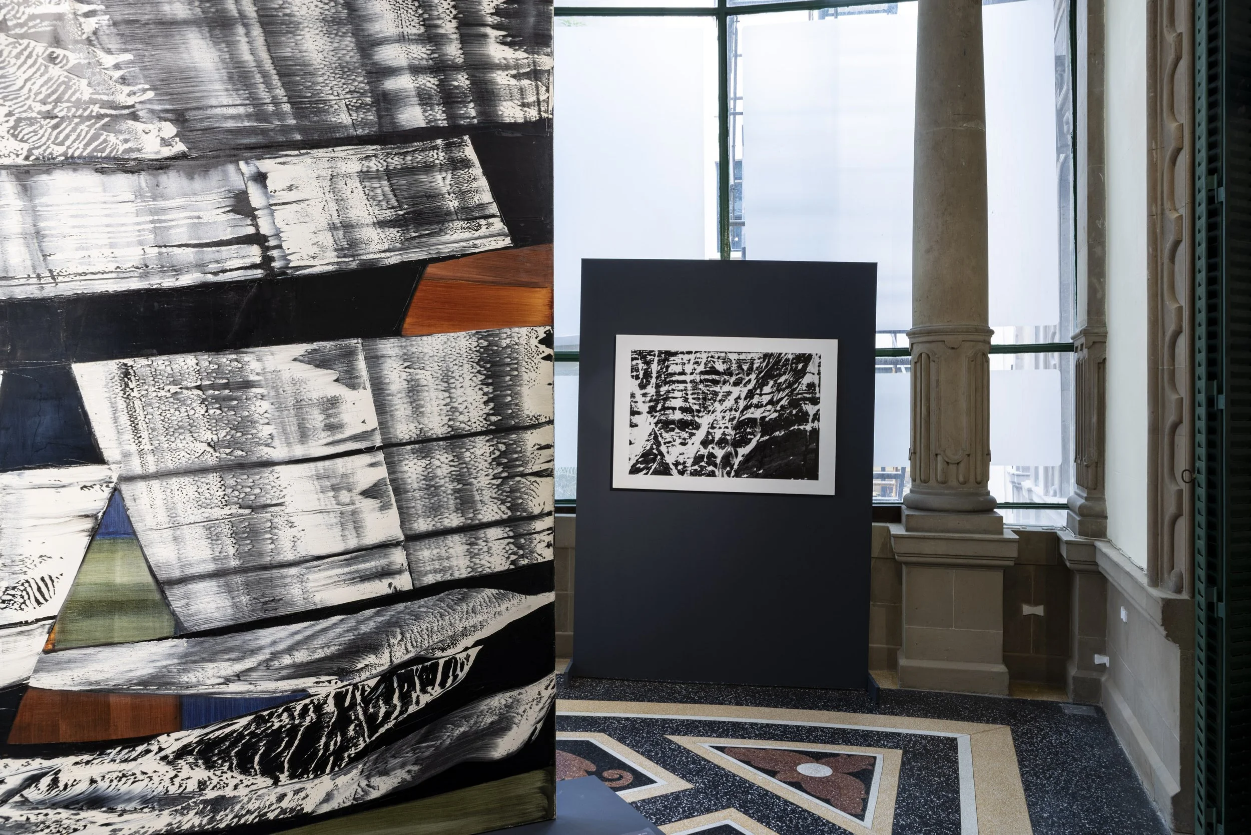 Installation view of KAILASH 2012-2026, Casa Universitario del Libro, Mexico City, 2026