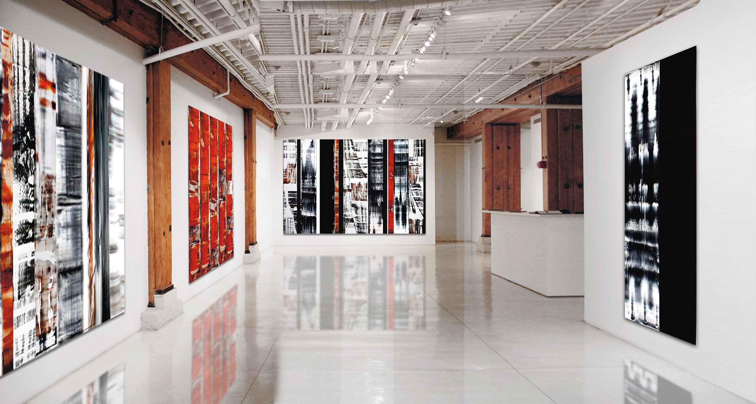 Installation view of ODENWALD 1152, Sundaram Tagore Gallery, New York City, New York 2008.
