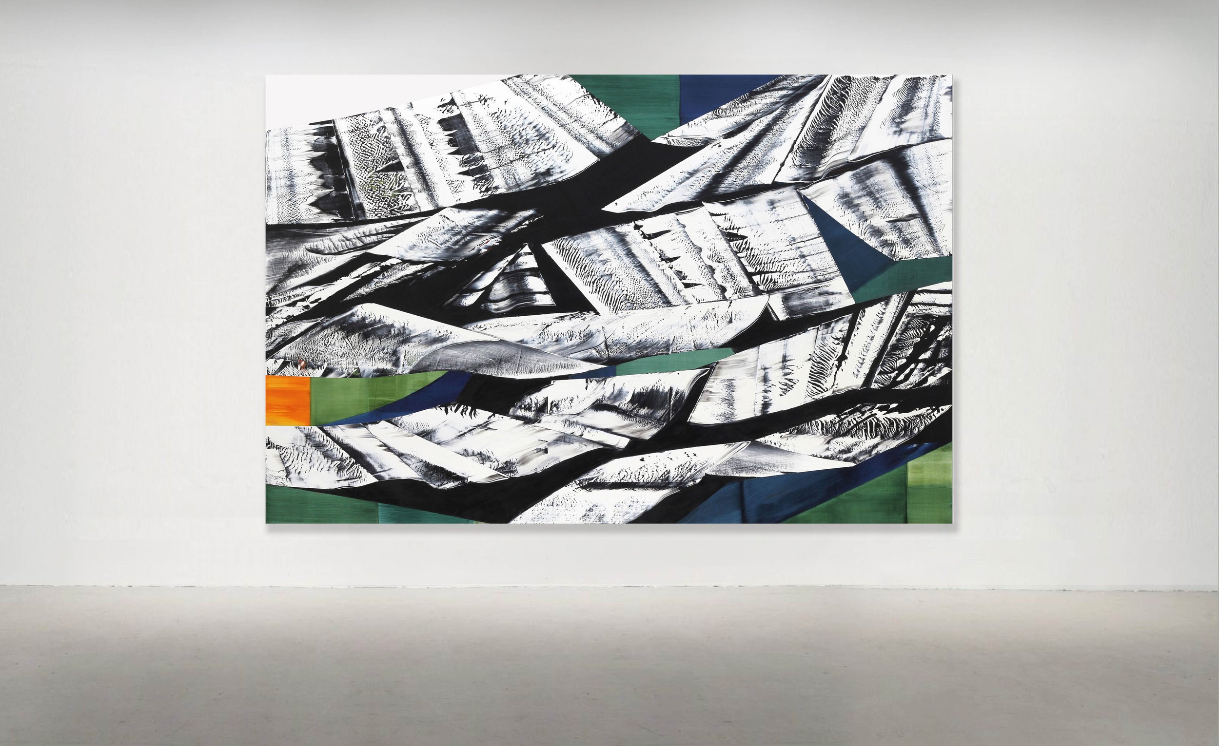 Black Mountain MK1, 2014 Oil on Linen 98.5 x 150 inches / 250 x 381 CM PRIVATE COLLECTION
