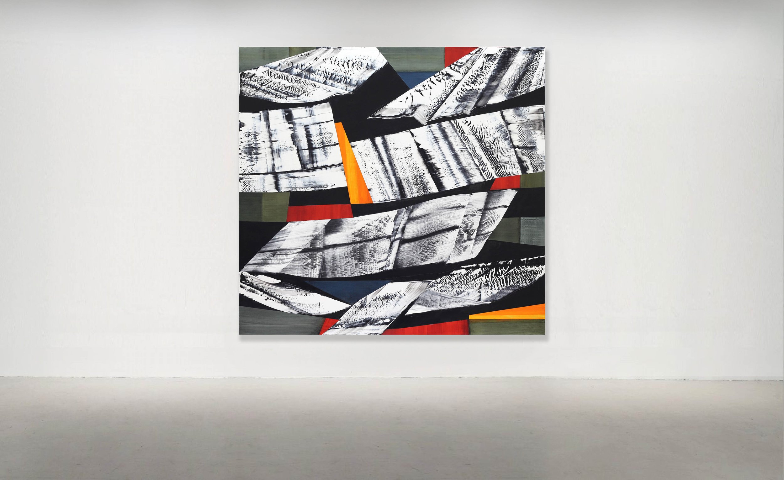 BLACK MOUNTAIN MK2, 2014. Oil on Linen 90 x 96 inches (228.5 x 244 cm). PRIVATE COLLECTION, USA.