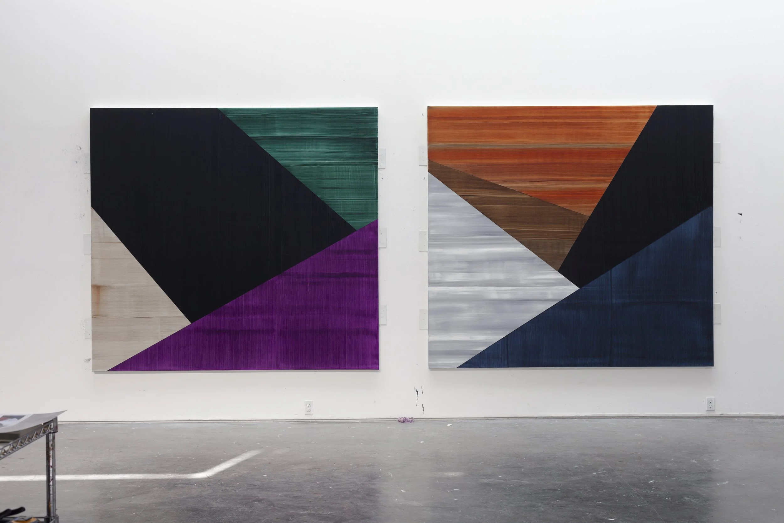 Installation view of PRAGA Series, artist’s studio, Santa Fe, NM, 2019. 