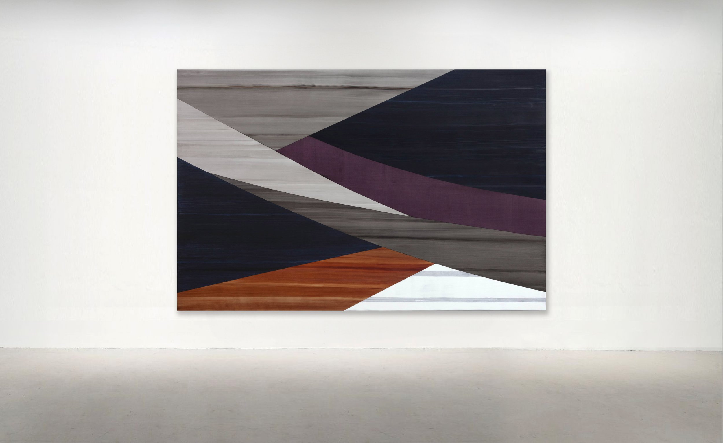 "Full Circle P 1", 2020 Oil on linen 80 x 123 inches / 203 x 312 CM