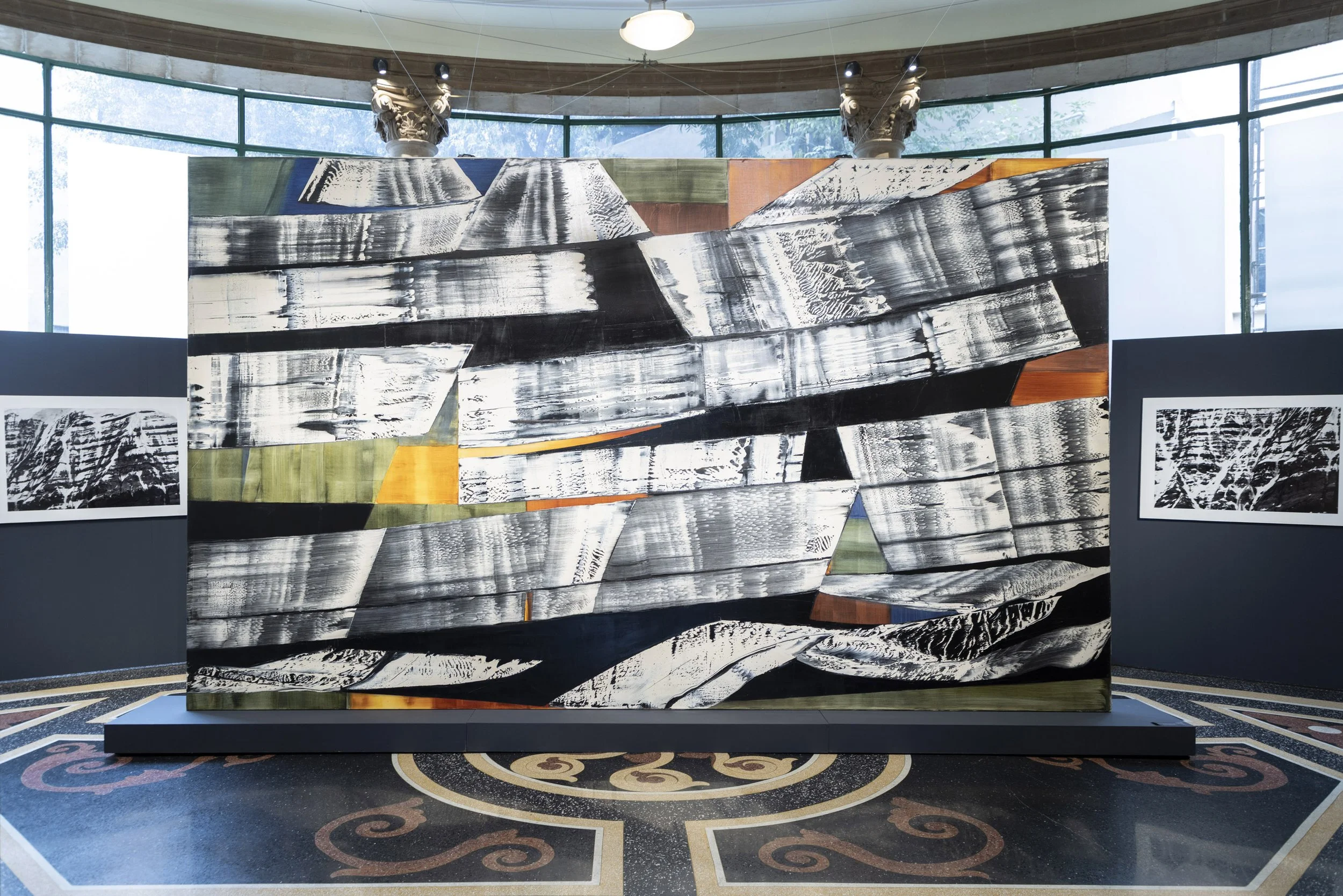 Installation view of KAILASH 2012-2026, Casa Universitario del Libro, Mexico City, 2026