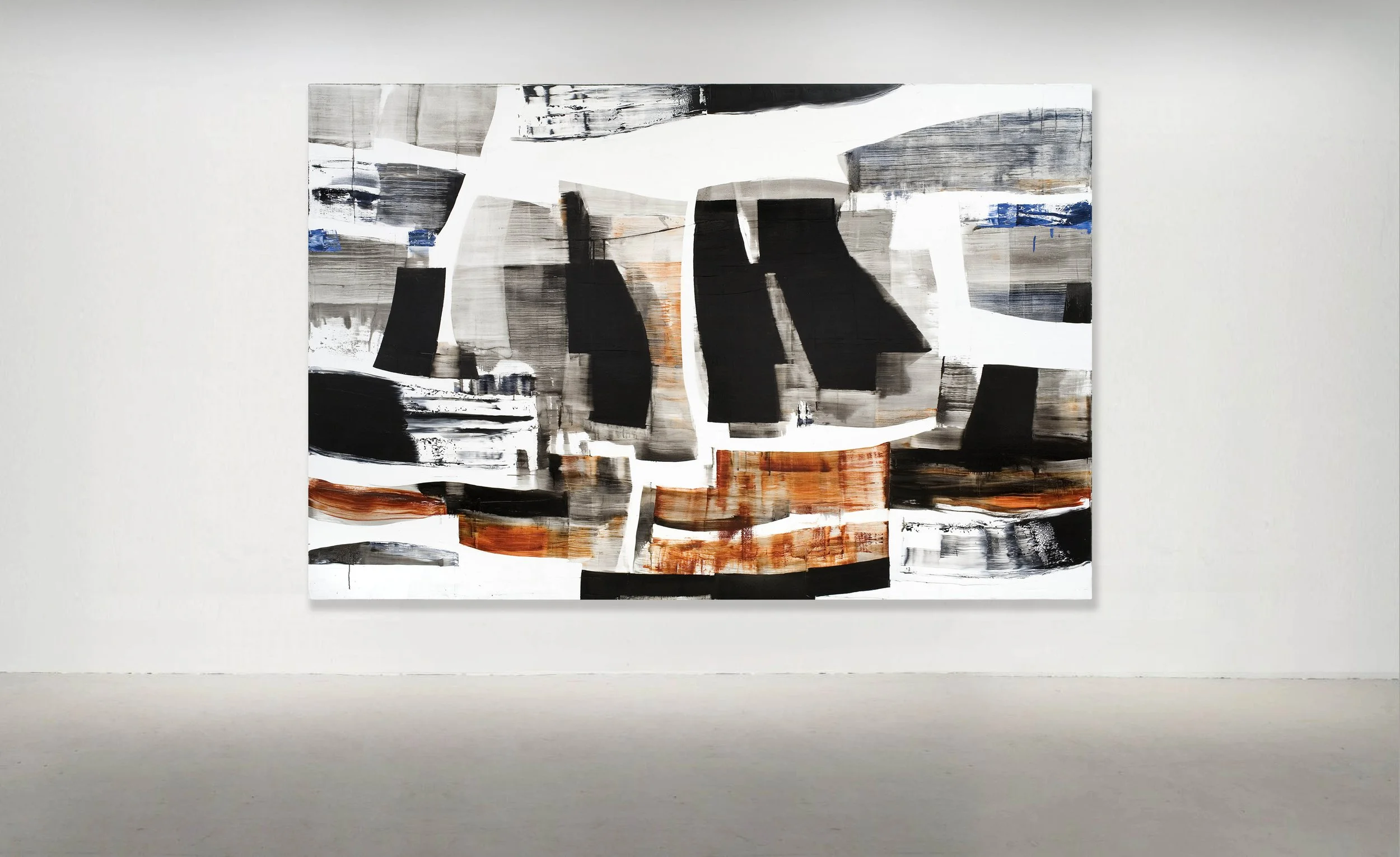 "AH K'U NA 3" 2006 Oil on Linen 98.5 x 150 inches / 250 x 381 CM, PRIVATE COLLECTION