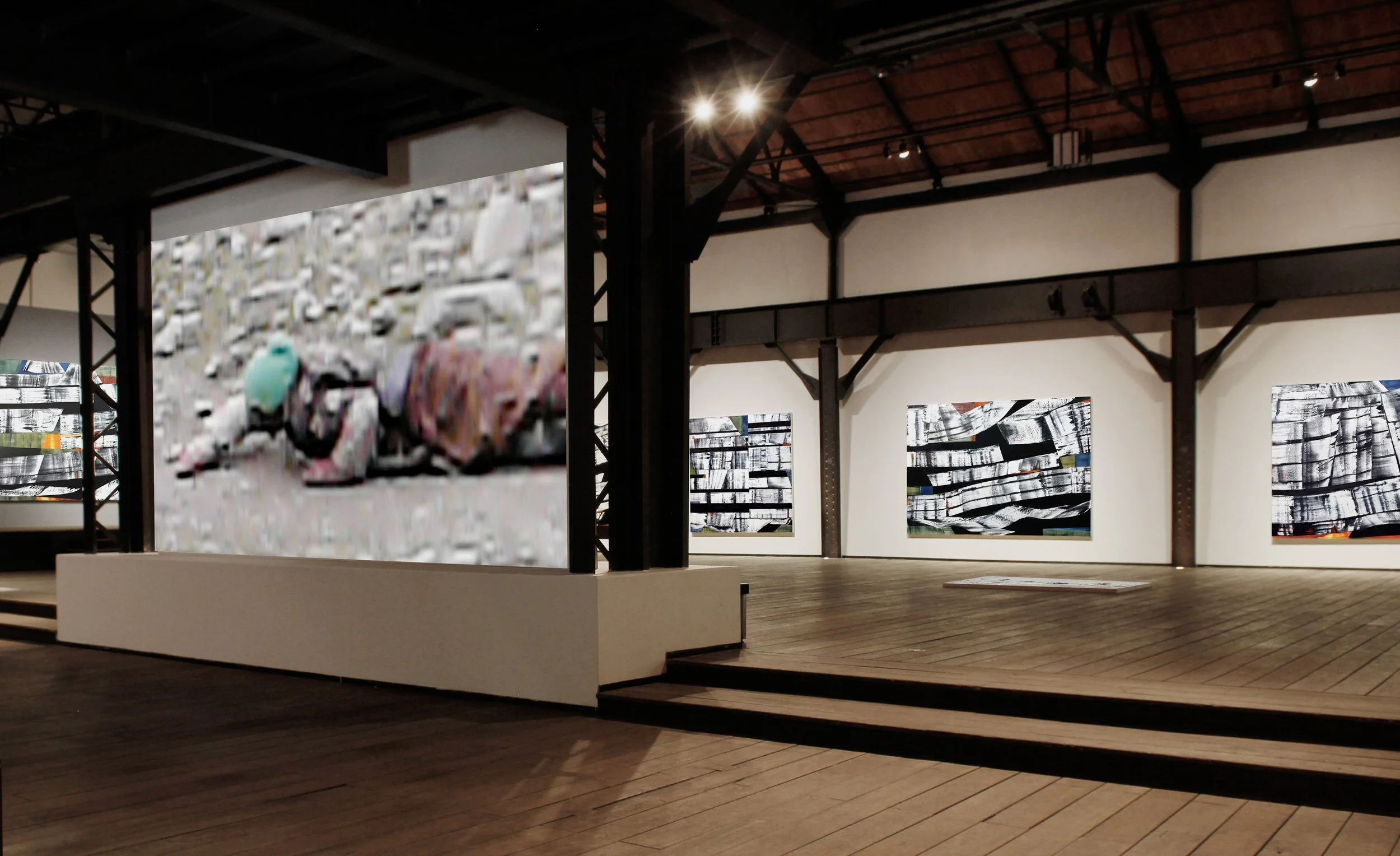 Installation view of KAILASH, Museo Estación Indianilla, Mexico City, 2012.