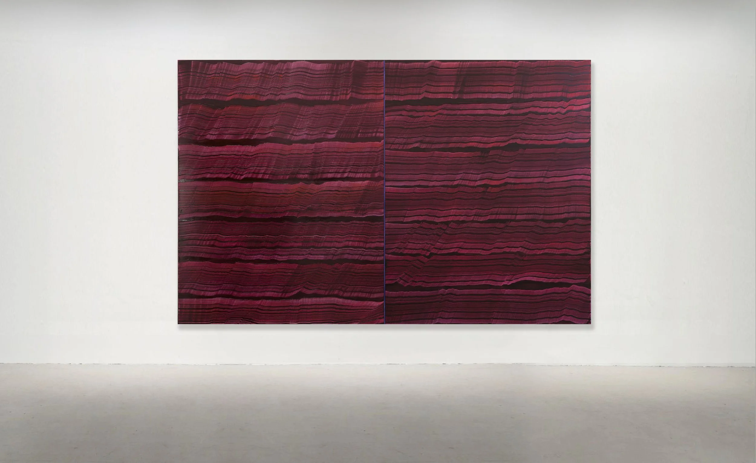 VIOLET 1, 2016. Oil on Linen 83 x 128 inches (211 x 325 cm). 