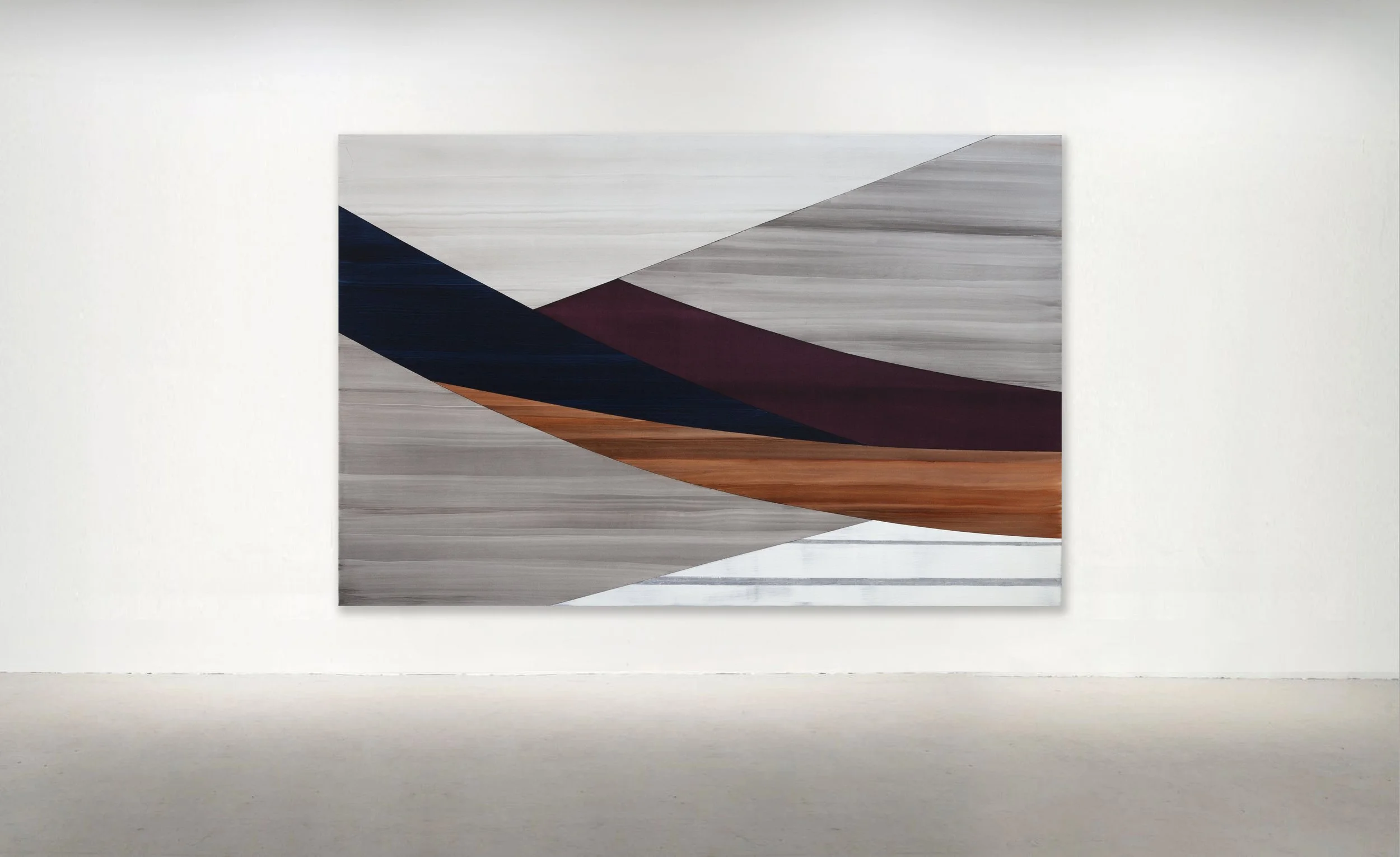 FULL CIRCLE P 19, 2021. Oil on linen 73 x 112 inches (185 x 284.5 cm).