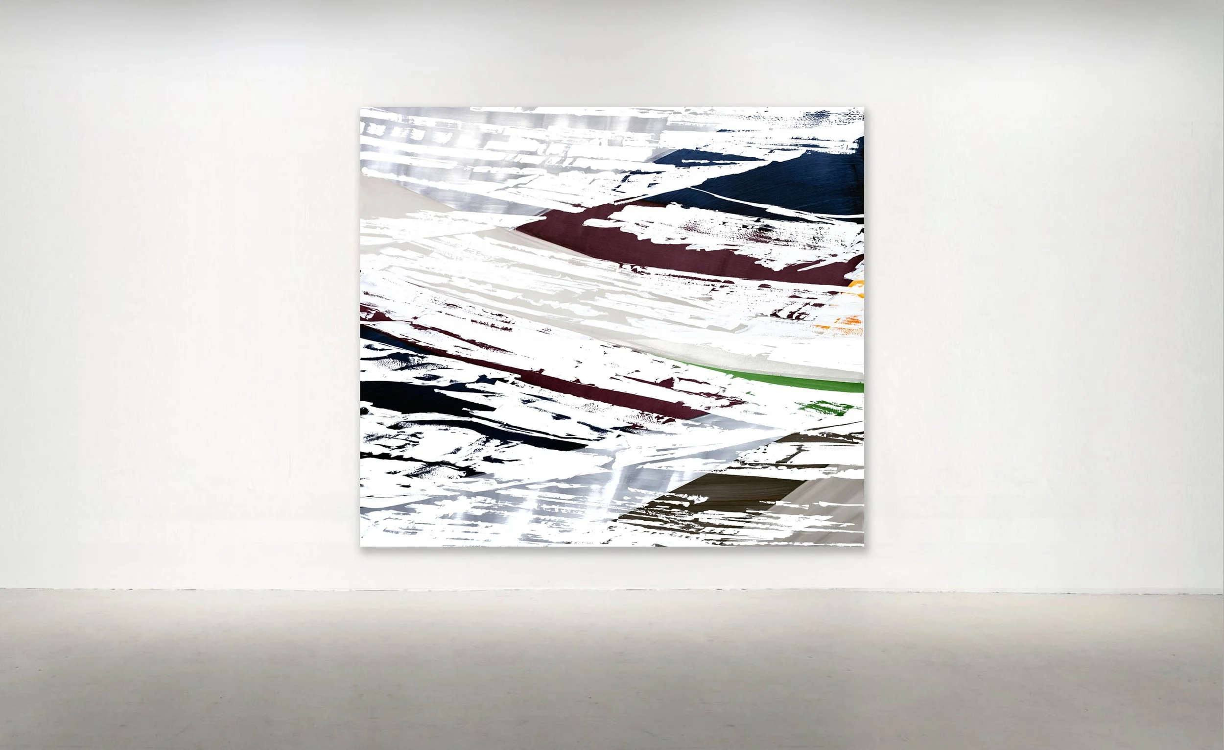 "White Mountain 6", 2025. Oil on Linen
78.75 × 90.5 inches / 200 x 230 CM