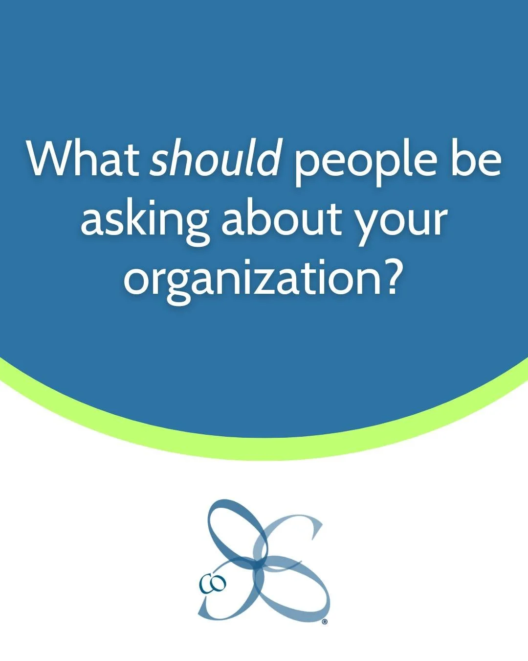 One of my favorite questions to ask clients.... 

What should people be asking about your organization?

If you're in a rut with your content, take some time with this question, or bring it up in a staff or board meeting.

#MarketingForNonprofits #Co