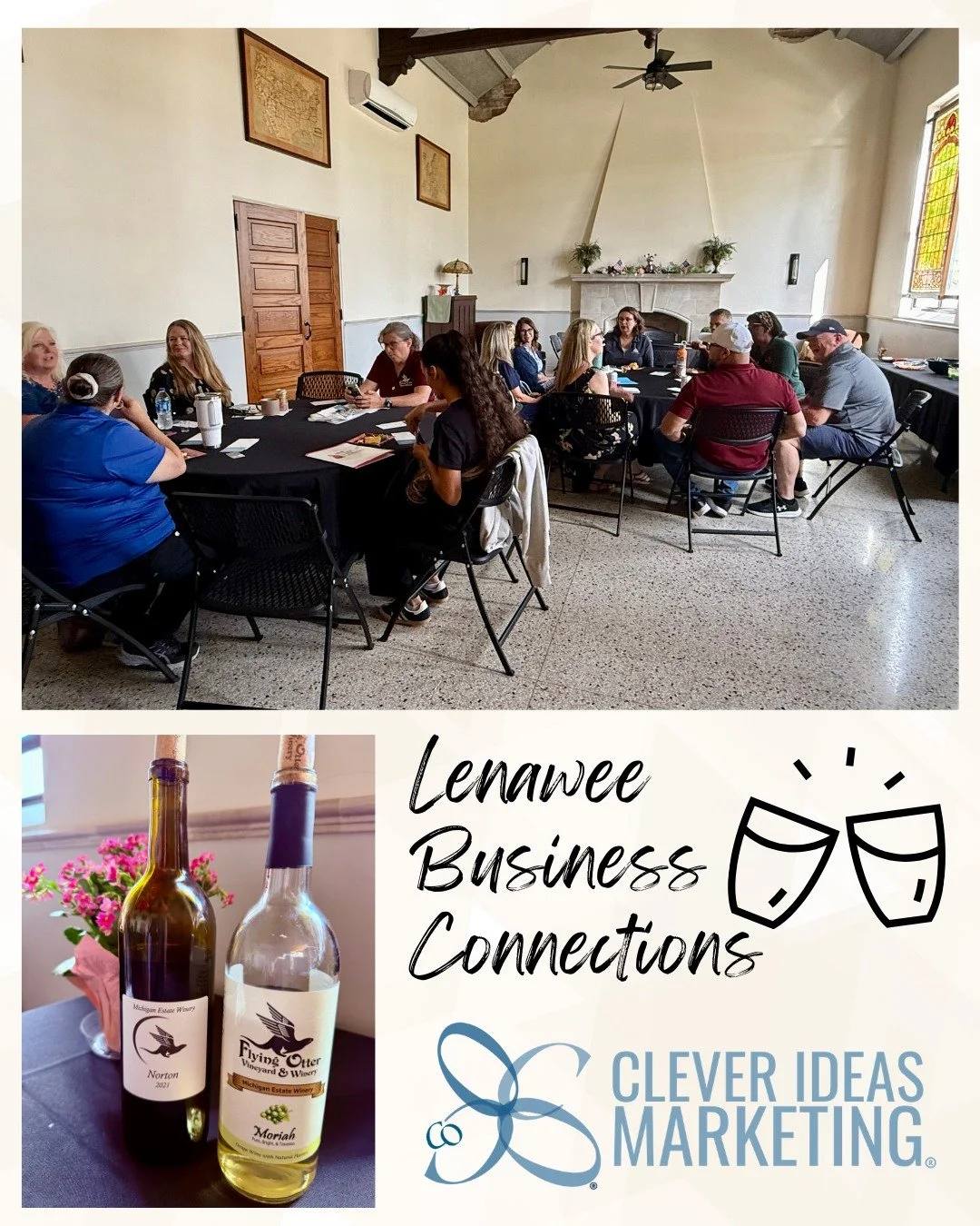 "I want to come get a tour!"

"Do you have a card? I'd love for you to be a part of my upcoming event."

Enjoyed seeing people learn about other local businesses at Lenawee Business Connections tonight at the Adrian Armory! That's