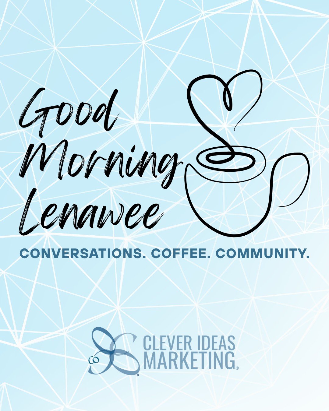 Good Morning Lenawee Networking Event ☕

Thursday, August 13 at 8-9am
@alignworkforcedevelopment 

The event includes plenty of time for networking, plus a presentation from Ashley Pfund, Director of Public Relations with Lenawee Intermediate School 
