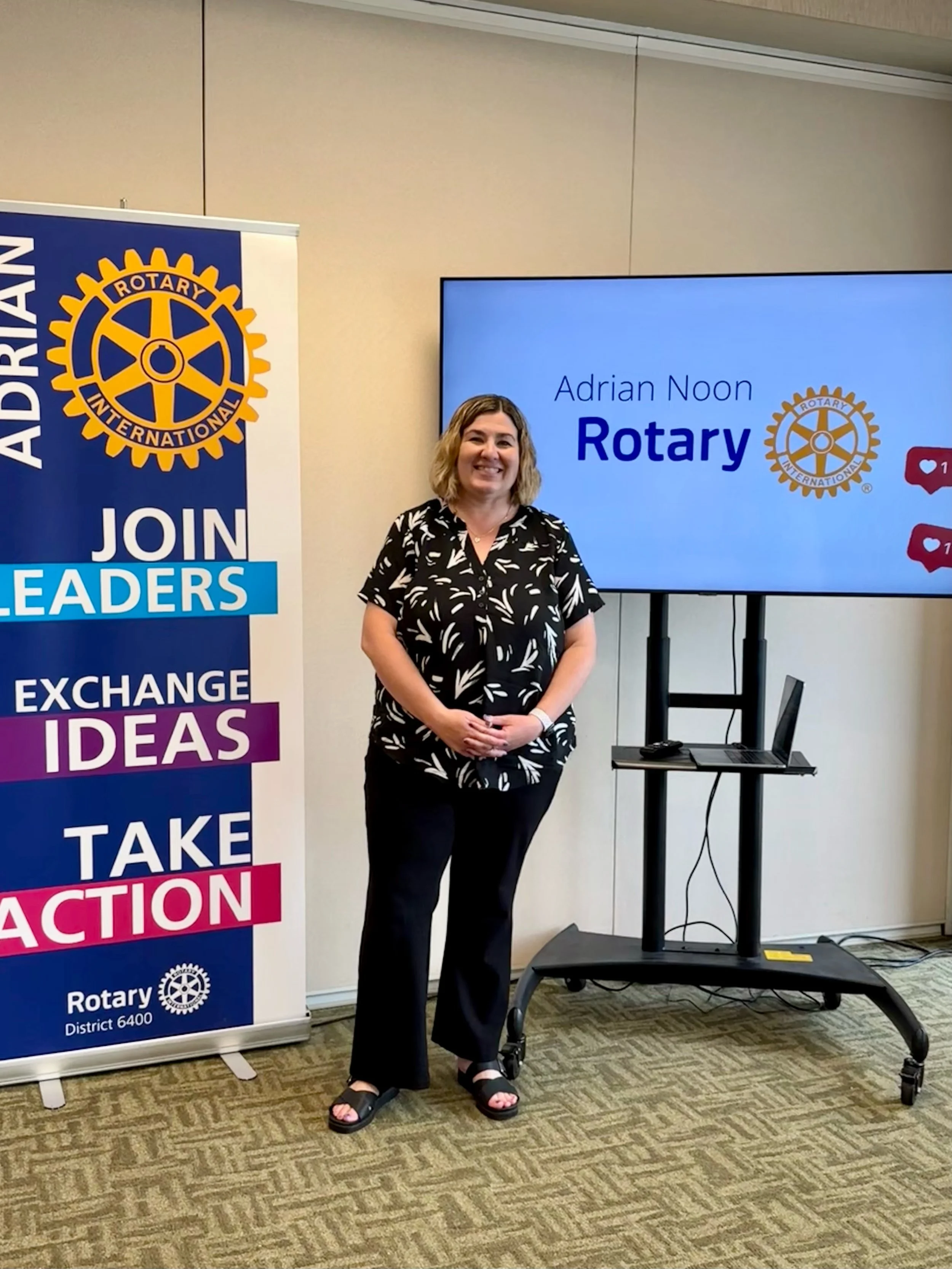 Enjoyed presenting at Adrian Noon Rotary Club&rsquo;s meeting today. I just signed on to help them grow their online presence so more people learn about their impact and ways to get involved.