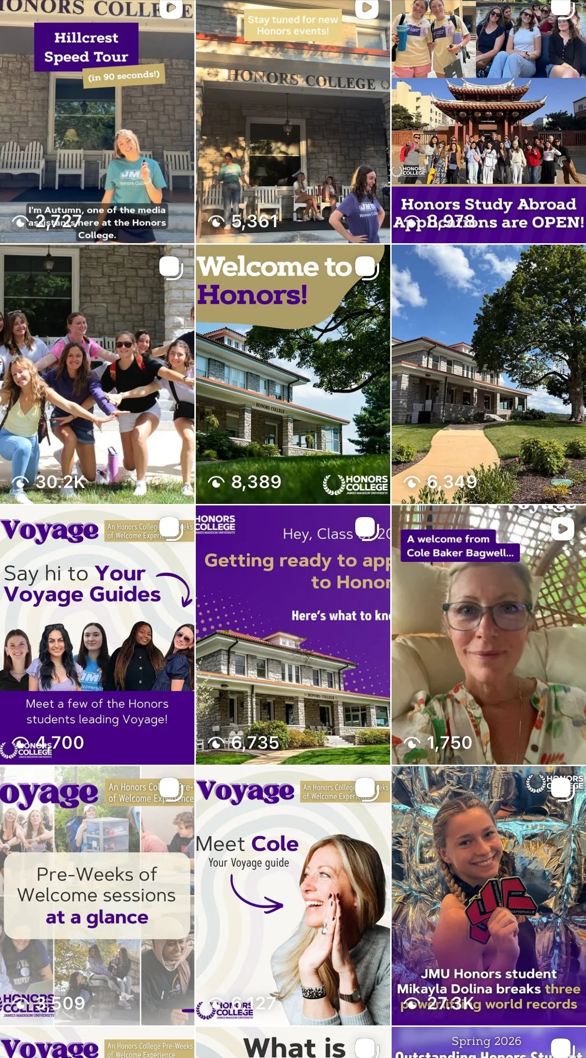 I have coordinated the development of a wide range of social media content, in addition to departmental newsletters and website development.