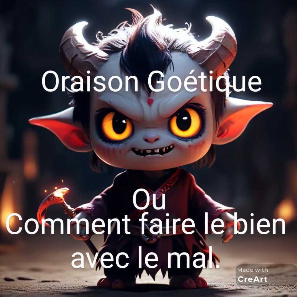 Oraison Goétique ou comment faire le bien avec le mal (PDF)