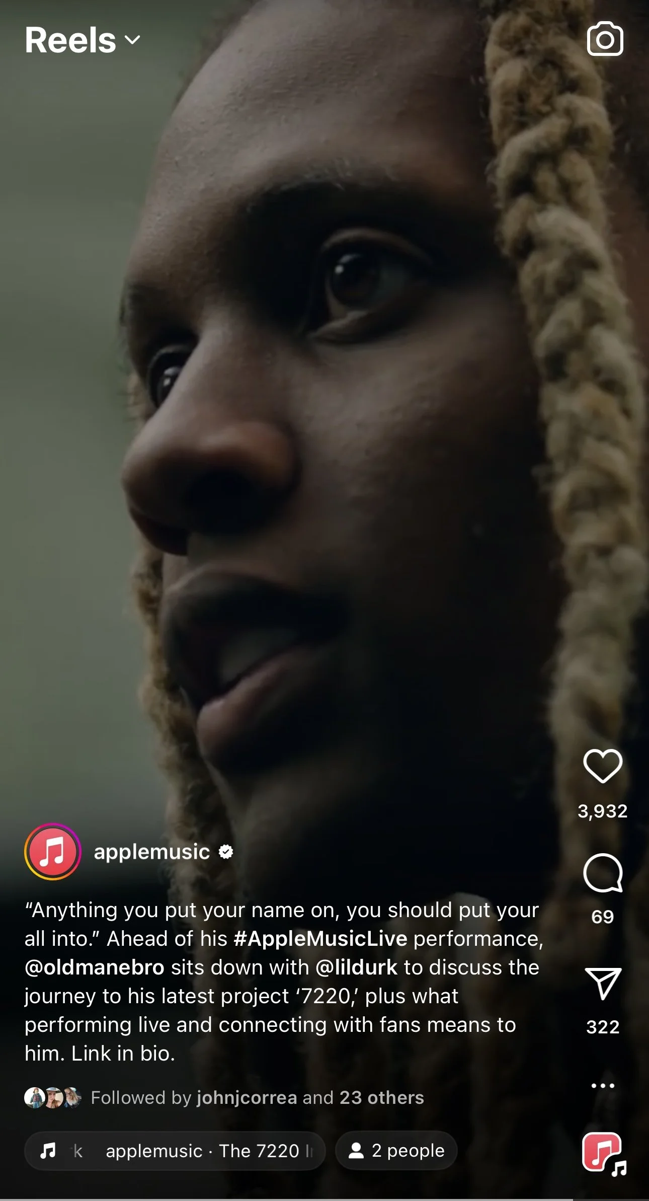 Apple Music Live 7220 pre-show interview