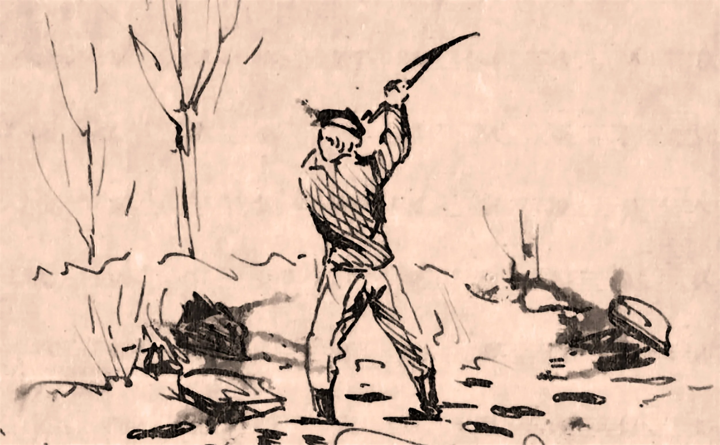  “Digging rocks out of the snow to make a fireplace.”  -”Dear Mother,”  December 9, 1862    Fort Ramsay, Upton Hill, Va 
