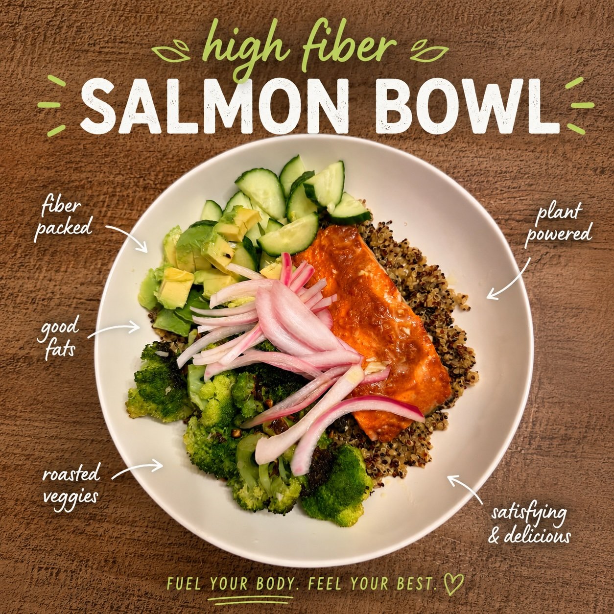 Wild Alaskan Salmon Power Bowls