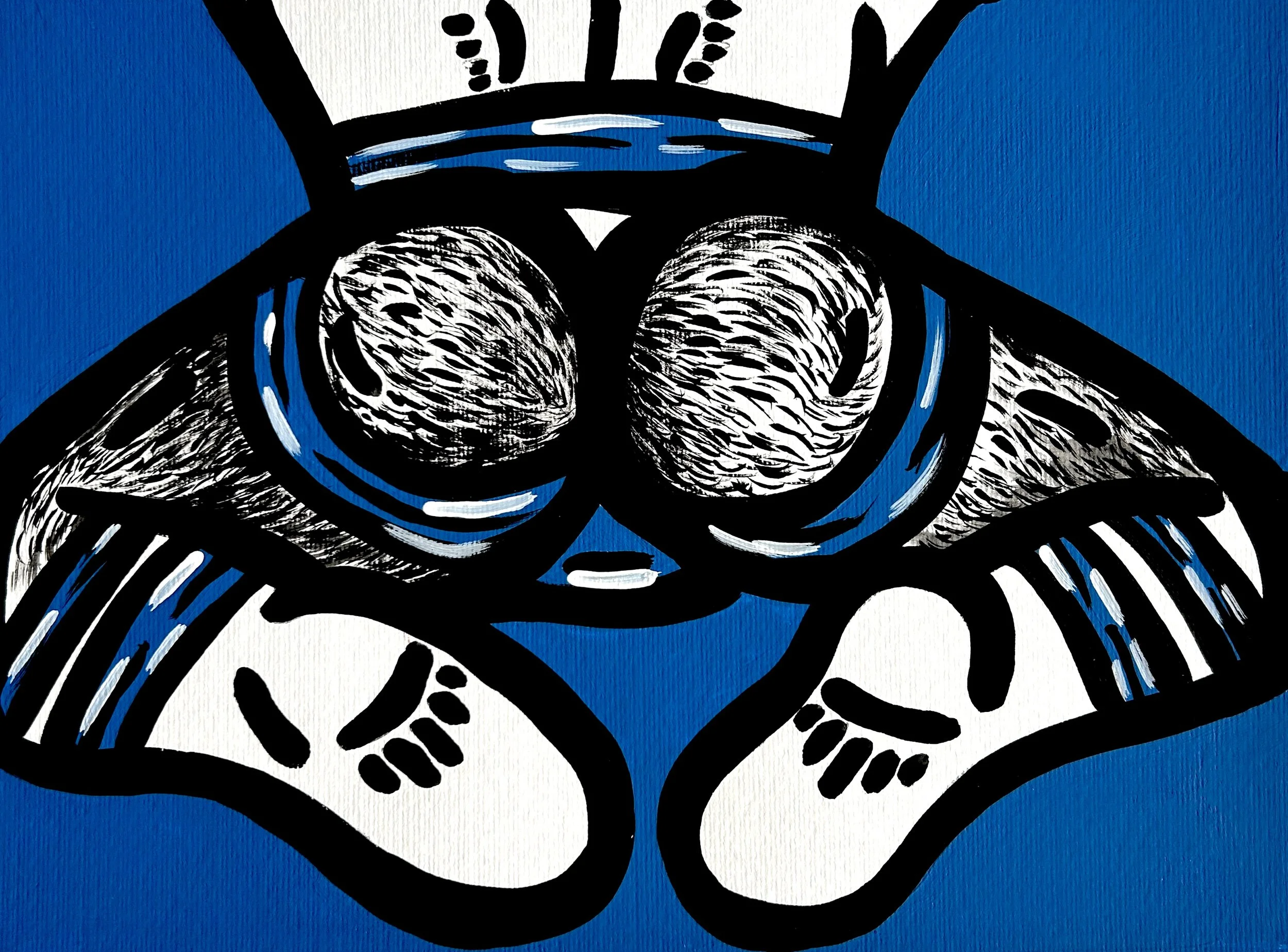 Cheeked Up - Blue - Print, $175