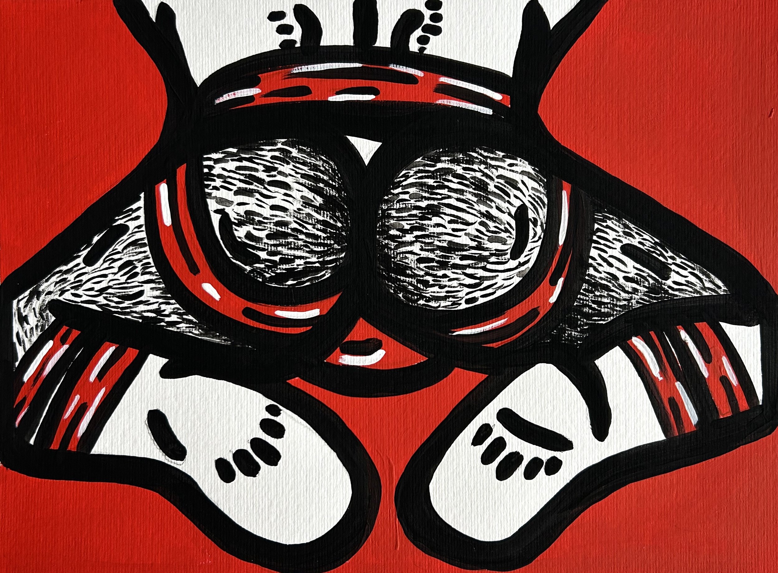 Cheeked Up - Red- Print, $175