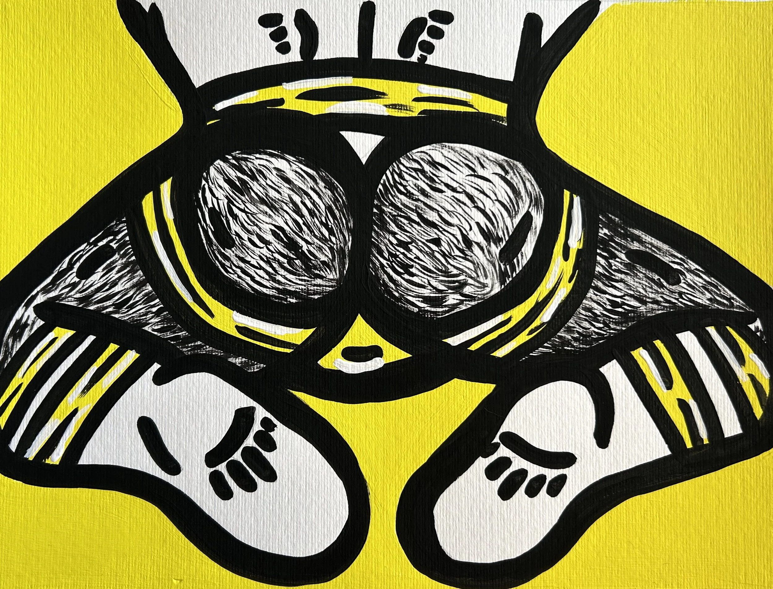 Cheeked Up - Yellow - Print, $175