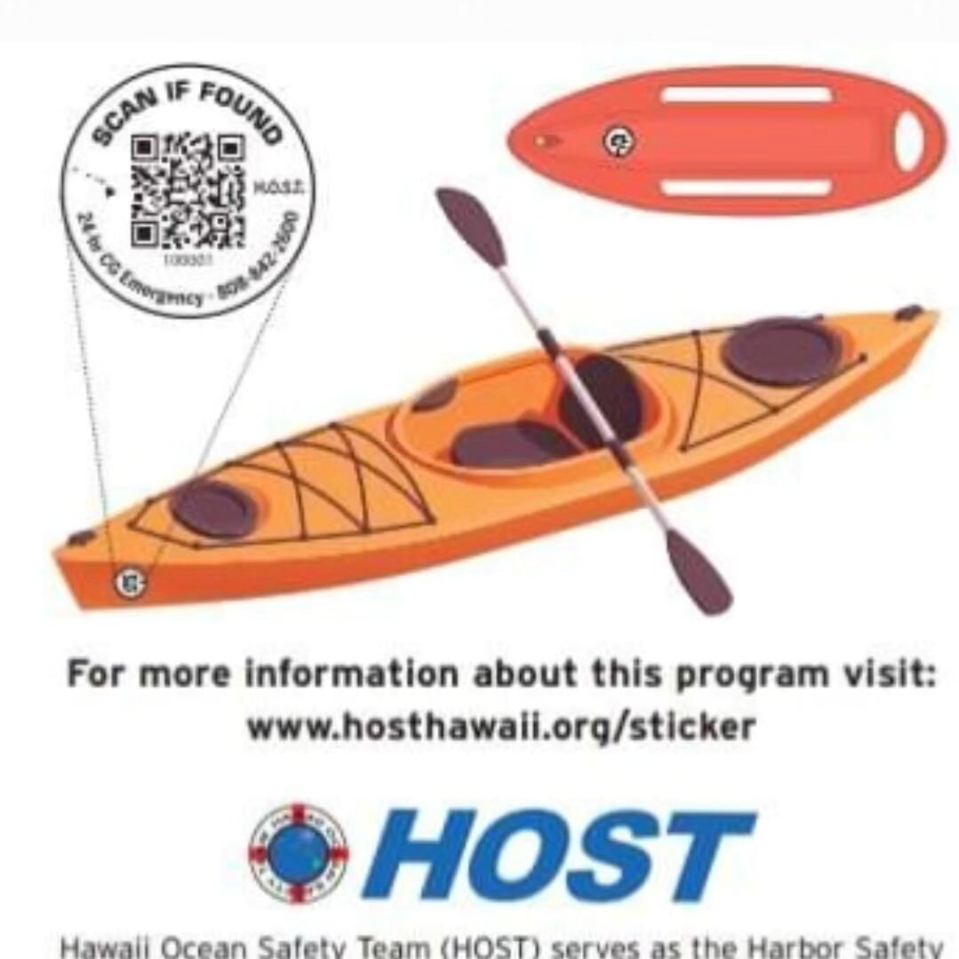 Aloha! 🌺 FREE Scan If Found stickers from HOSTHawaii. Aloha Maui Diving has volunteered to be one of the distribution points for these stickers. (Full list of vendors below)

 Here's how it works:
 
1. Apply the sticker to your watercraft or equipme