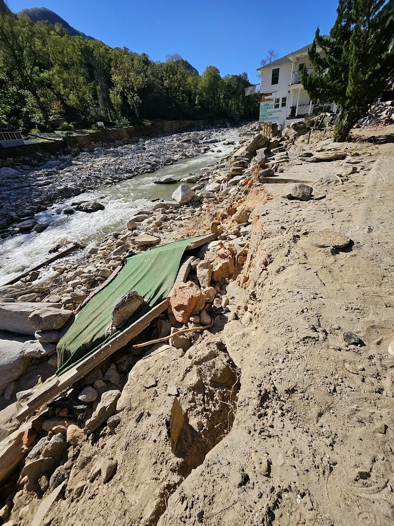 Chimney Rock Mini Golf damage from hurricane Helene