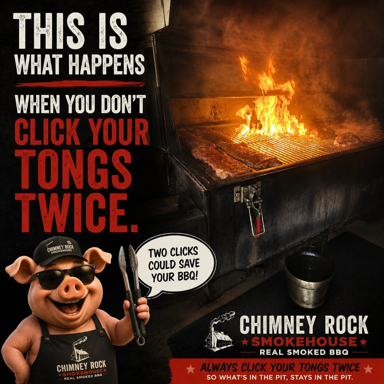 Throwback to our very first smoker&hellip; back when things got a little &ldquo;hands on.&rdquo; 🔥🐷

One busy night the fire flared up and suddenly we had a brand new special:
&ldquo;Fresh Flame Kissed Ribs&rdquo;
Some folks called them charbroiled