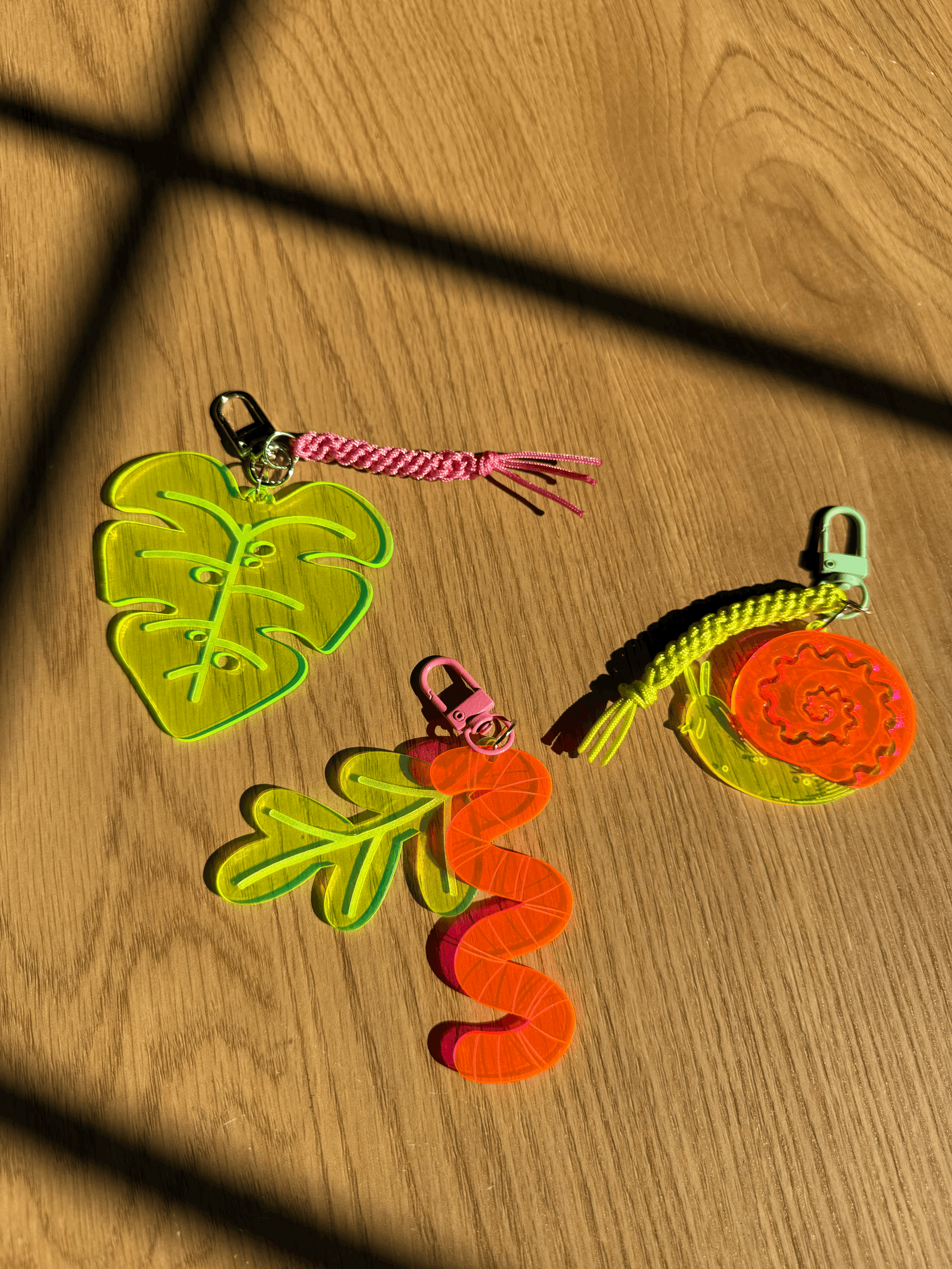 Neon Acrylic Keychains